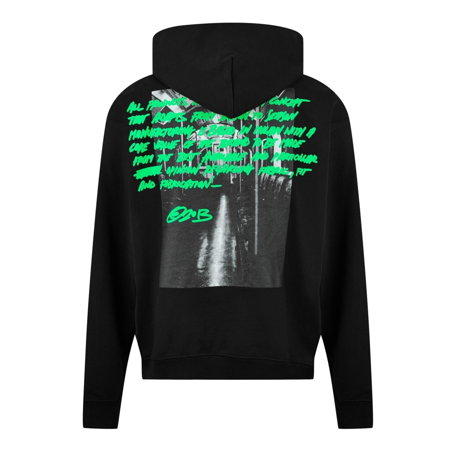 LUXURY HUB OFF WHITE OFF MTRO TYP HOODIE