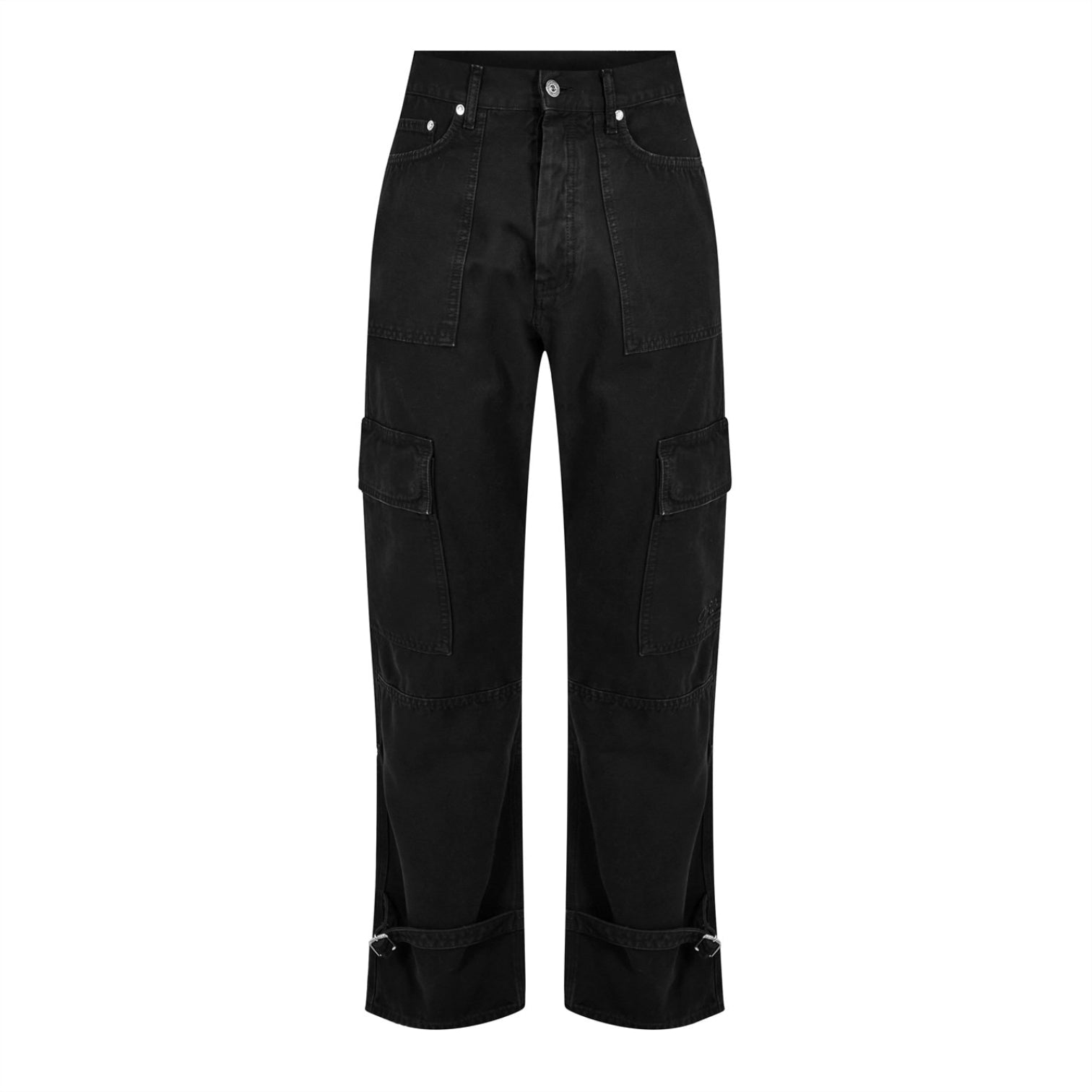 LUXURY HUB OFF WHITE WAVE OFF CARGO PANTS