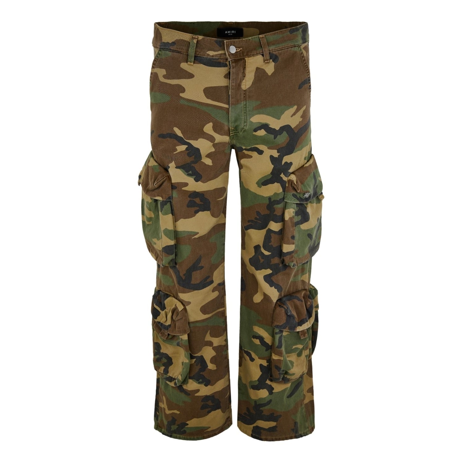 LUXURY HUB AMIRI UTILITY CAMO CARGO TROUSERS