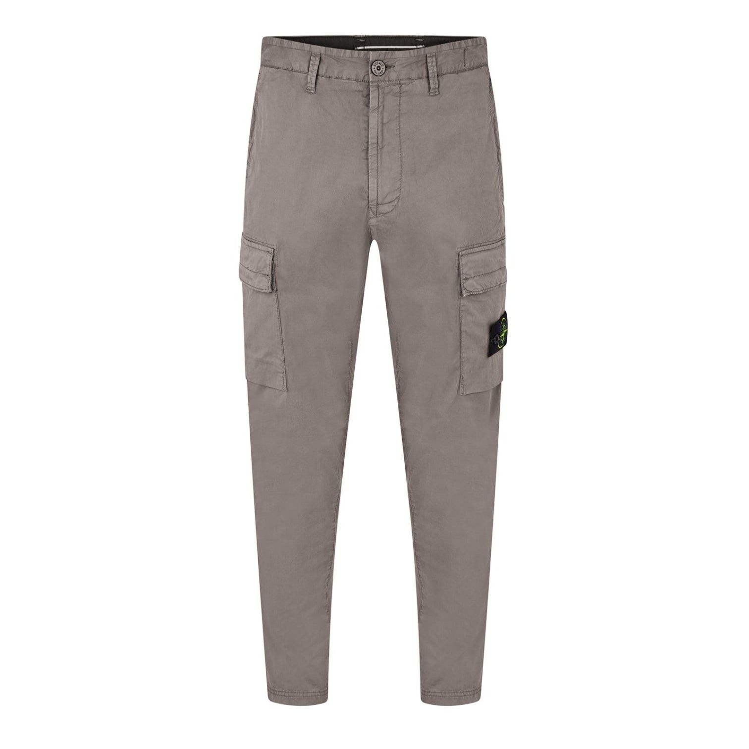 LUXURY HUB STONE ISLAND BADGE CARGO TROUSERS