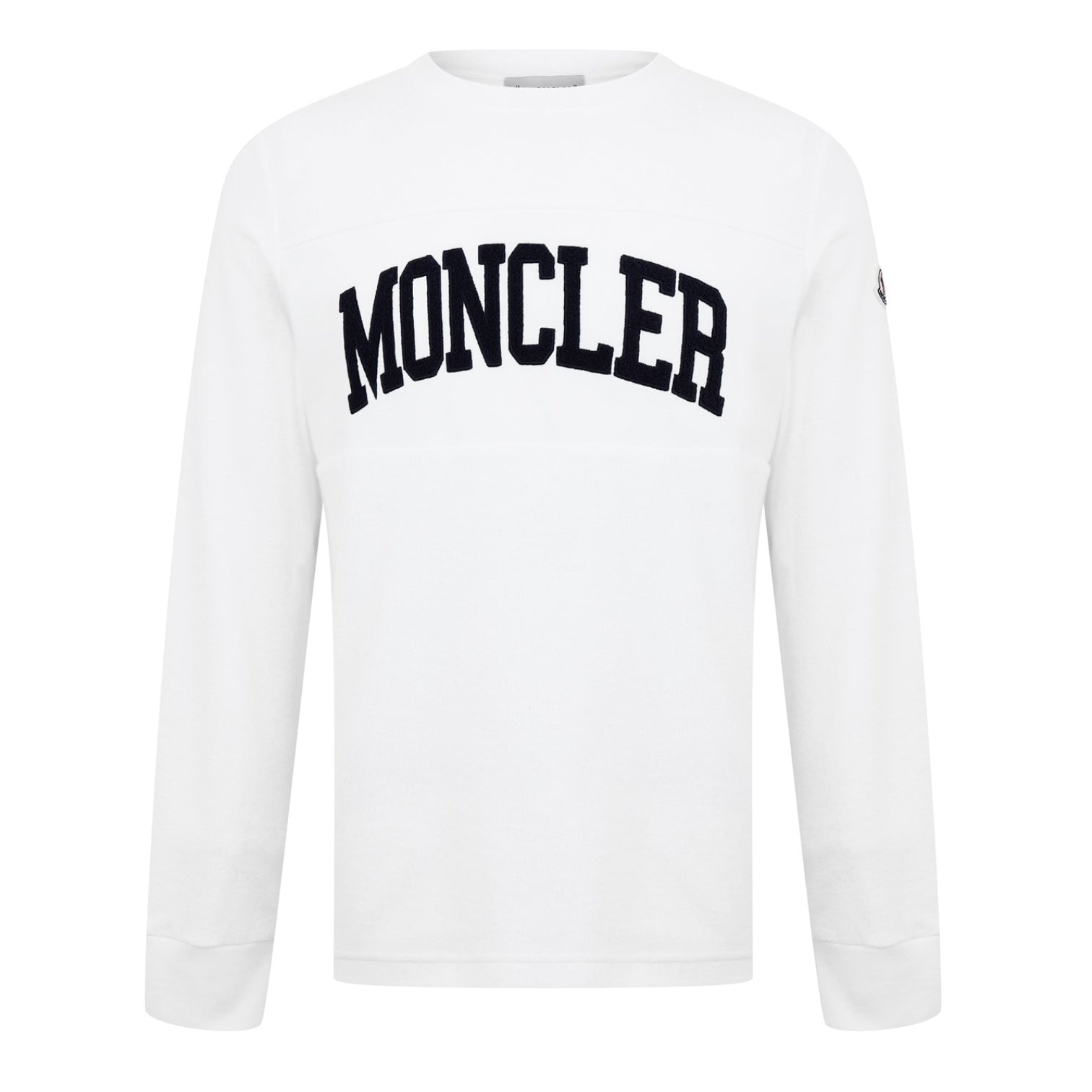 LUXURY HUB MONCLER EMBROIDERED LOGO SWEATSHIRT