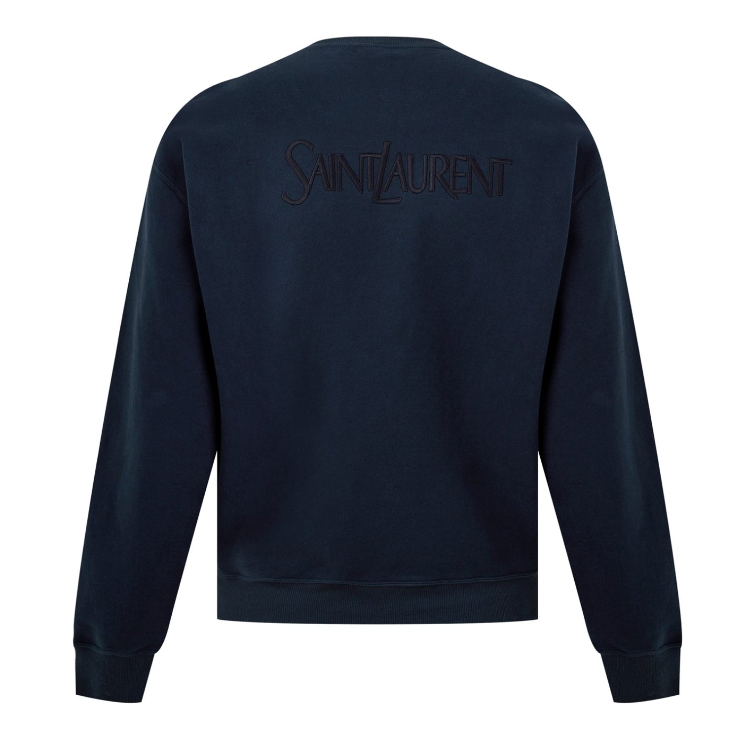 LUXURY HUB SAINT LAURENT EMBROIDERED LOGO SWEATSHIRT