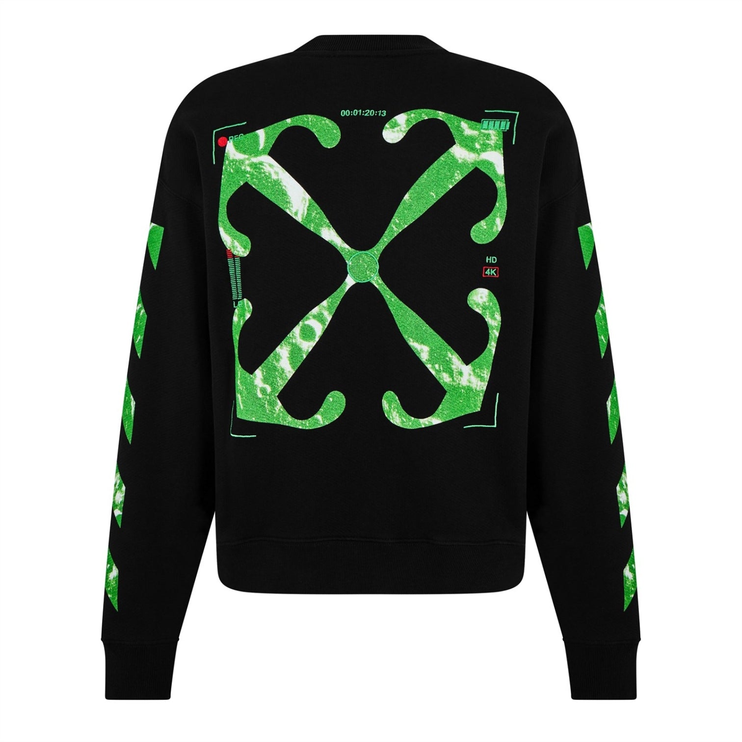 LUXURY HUB OFF WHITE MOON CAM ARROW CREW SWEATSHIRT