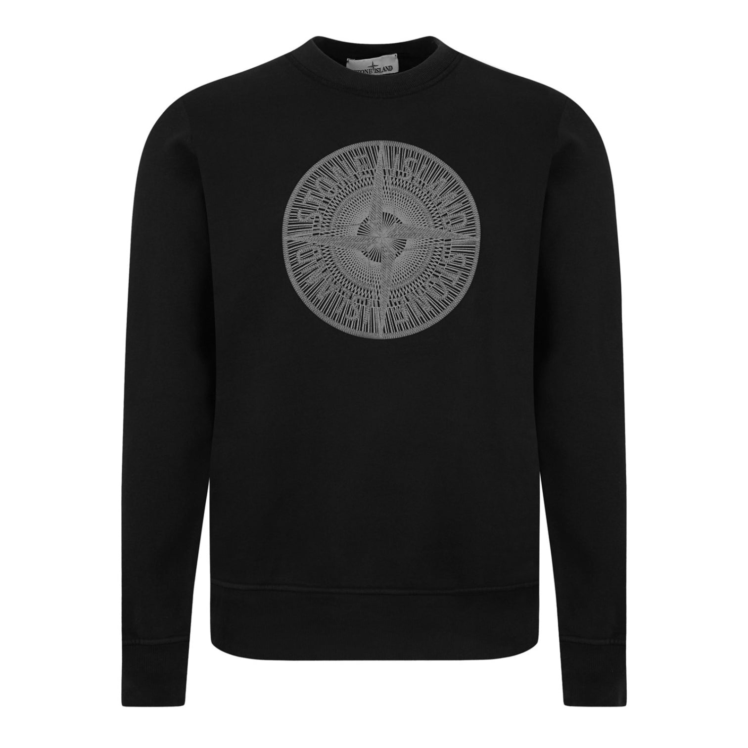 LUXURY HUB STONE ISLAND COMPASS LOGO CREW NECK