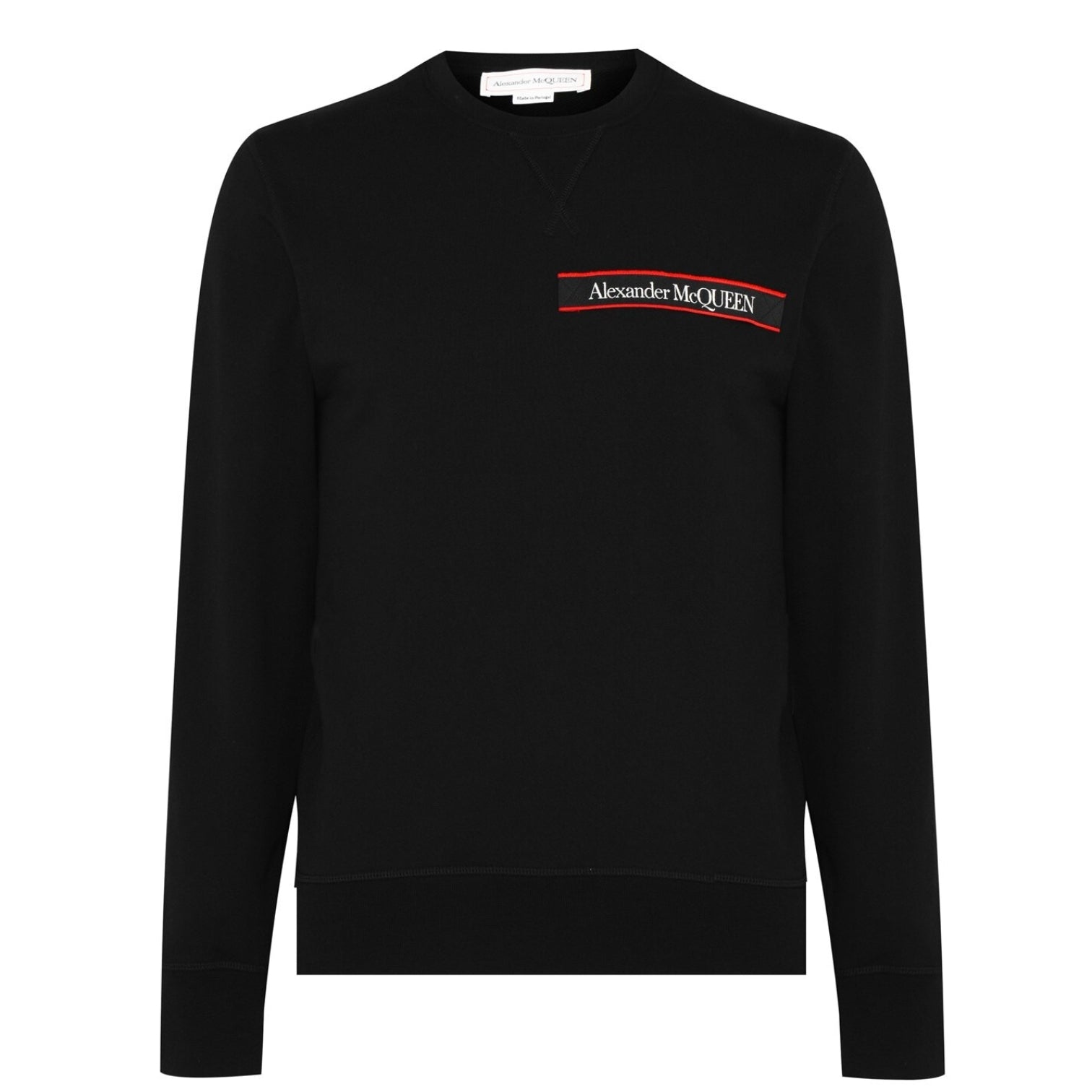 LUXURY HUB ALEXANDER MCQUEEN LOGO TAPE SWEATSHIRT