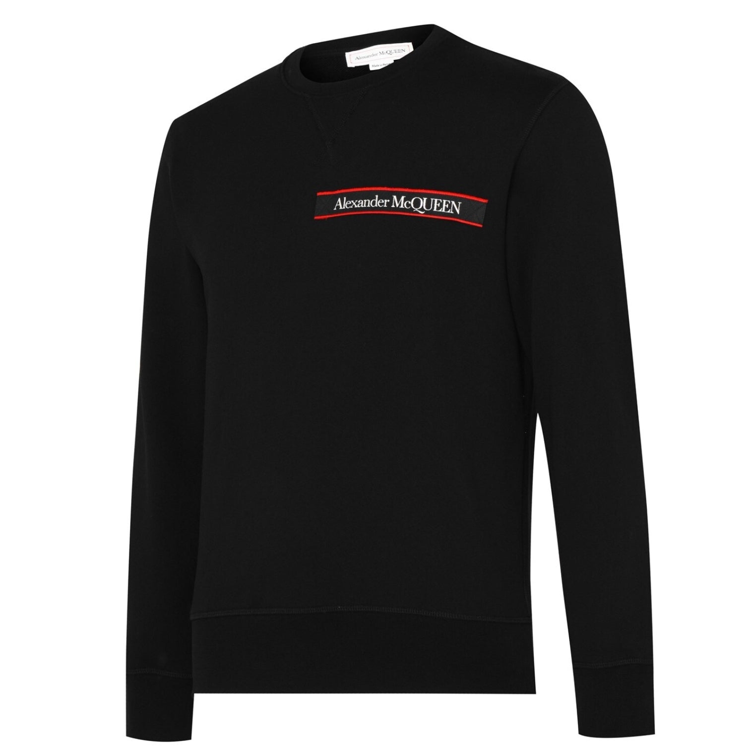 LUXURY HUB ALEXANDER MCQUEEN LOGO TAPE SWEATSHIRT