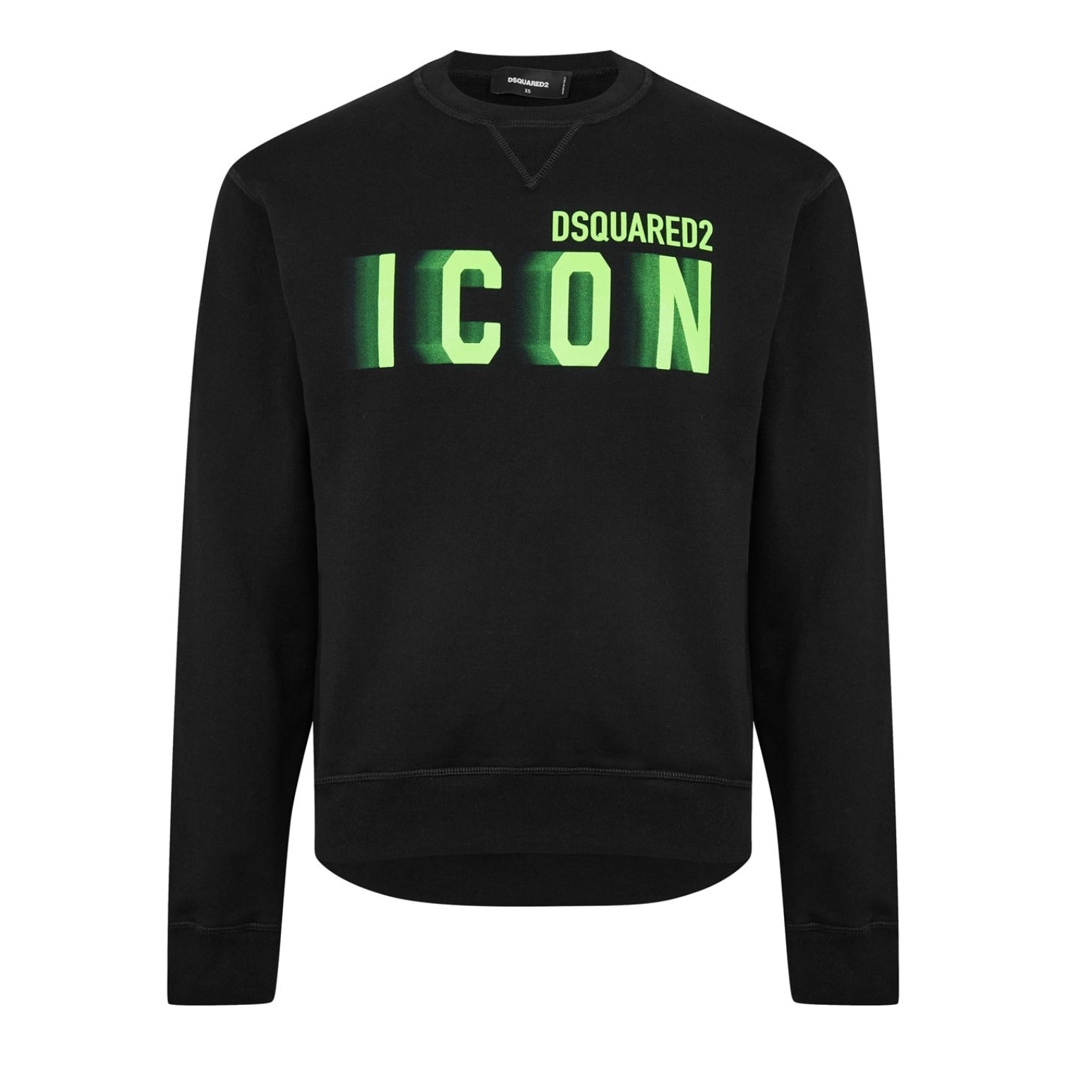 LUXURY HUB DSQUARED2 ICON PRINT COTTON SWEATSHIRT