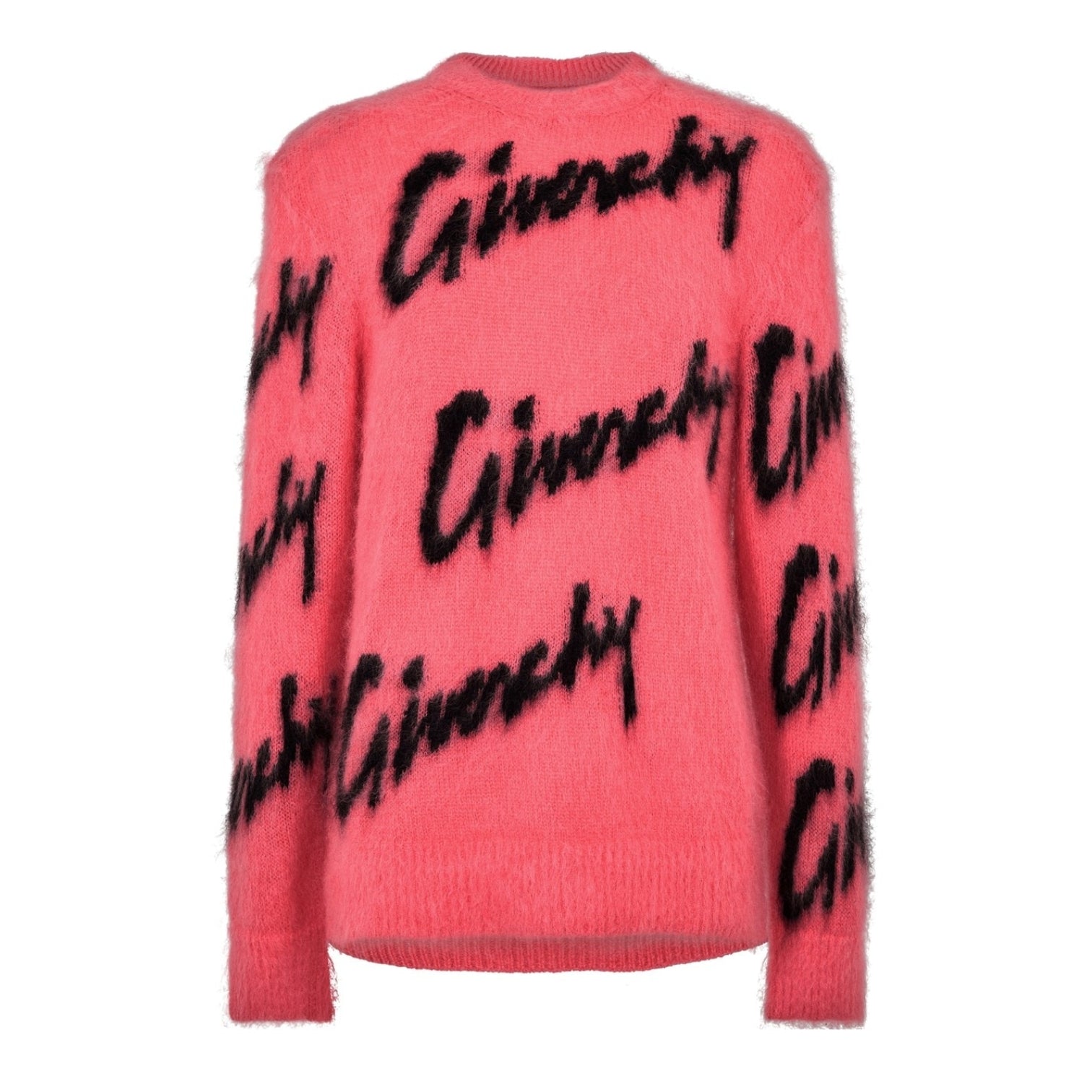 LUXURY HUB GIVENCHY LOGO INTARSIA KNIT SWEATER