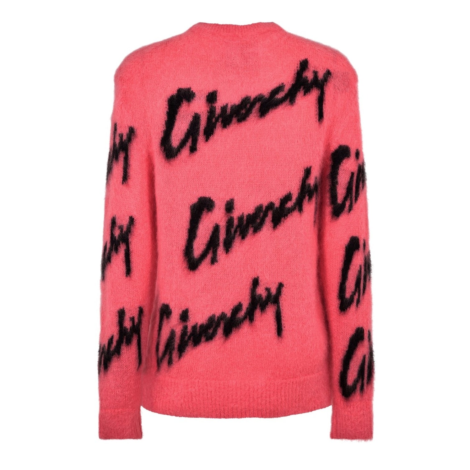 LUXURY HUB GIVENCHY LOGO INTARSIA KNIT SWEATER