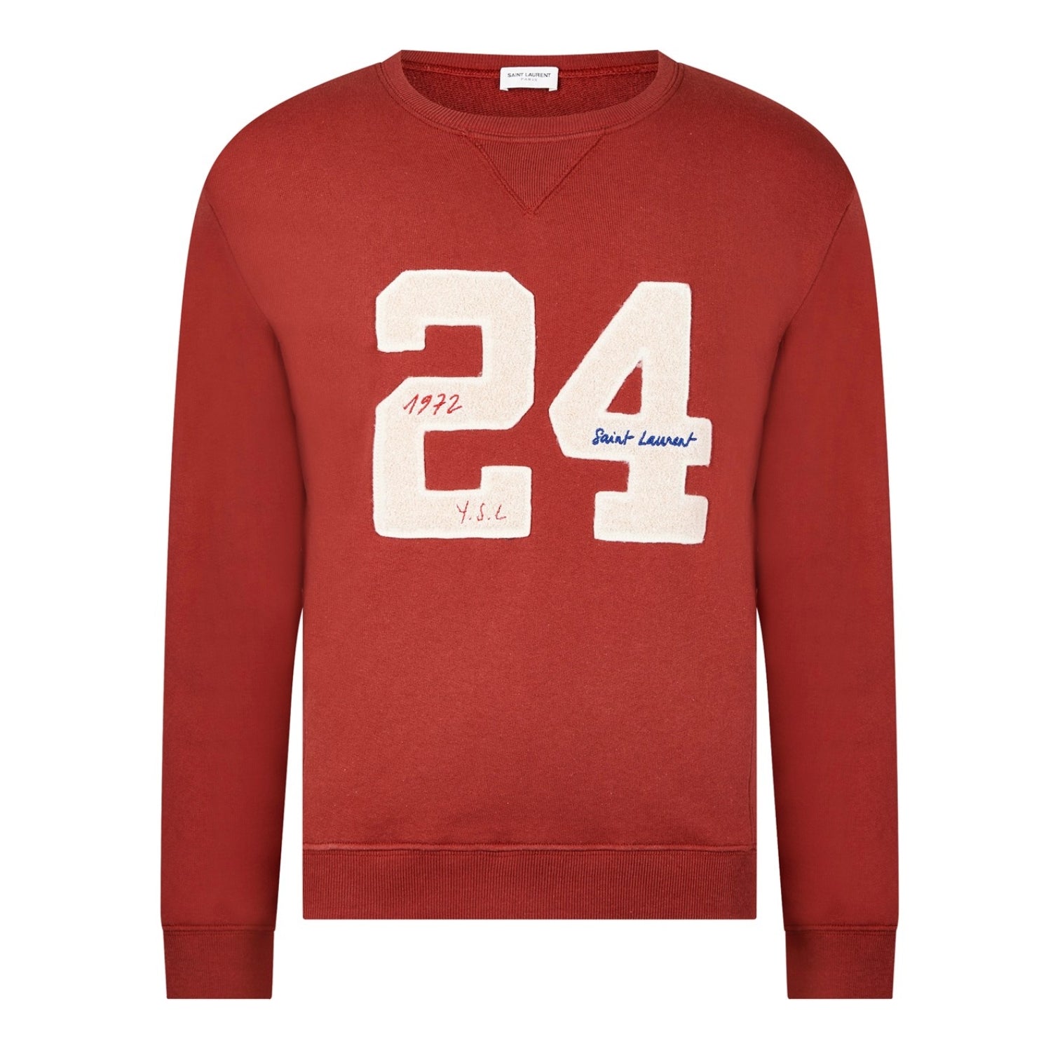 LUXURY HUB SAINT LAURENT VARSITY 24 SWEATSHIRT