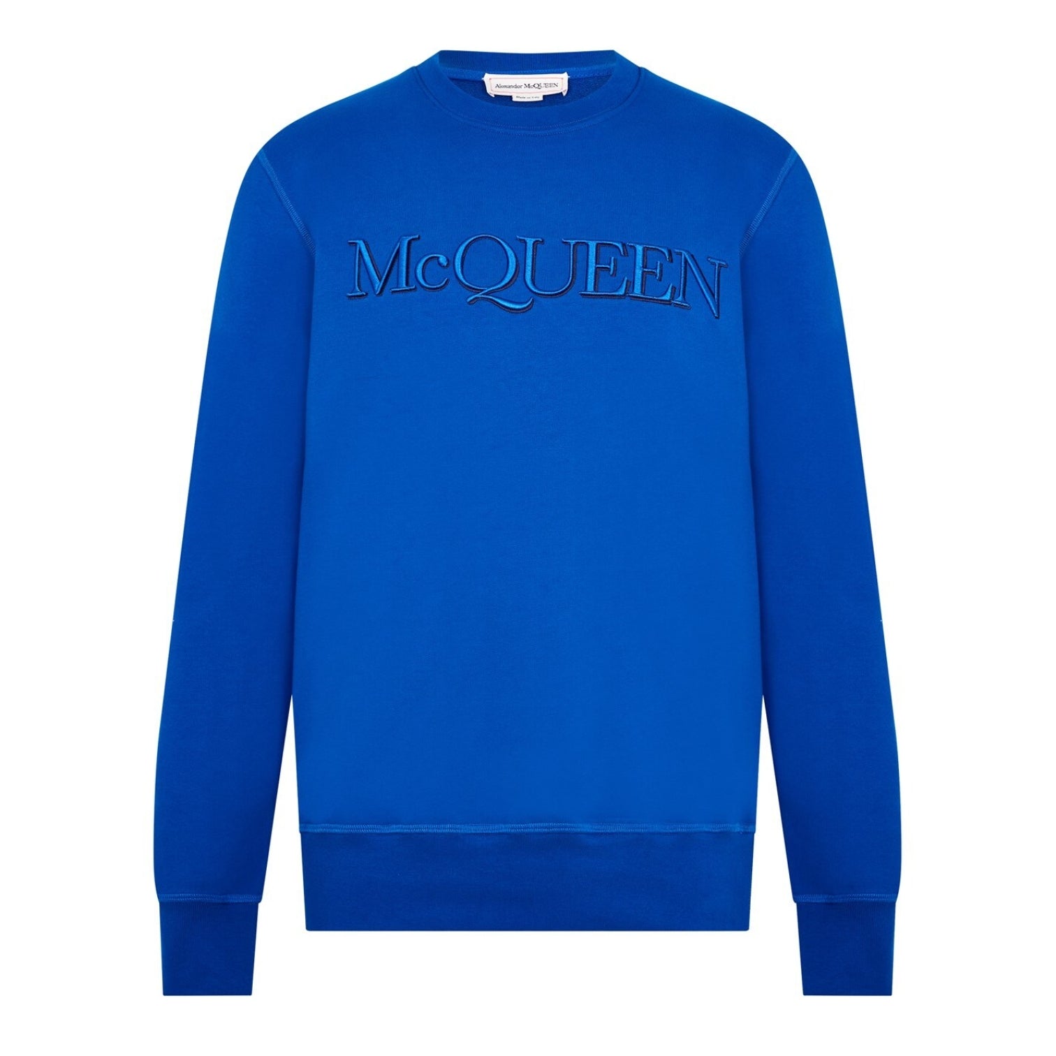 LUXURY HUB ALEXANDER MCQUEEN EMBROIDERED LOGO SWEATSHIRT