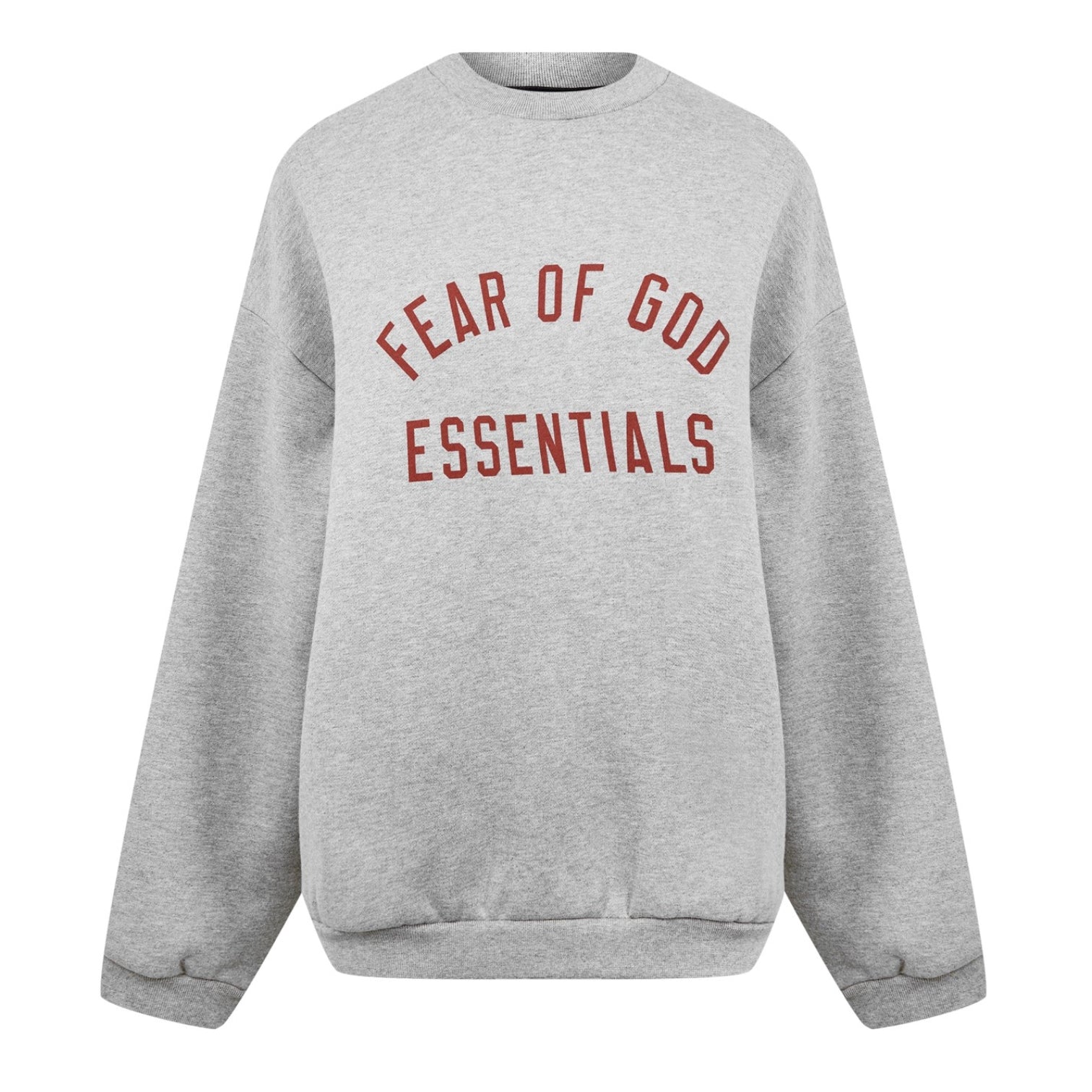 LUXURY HUB FEAR OF GOD ESSENTIALS FLEECE CREW NECK SWEATER