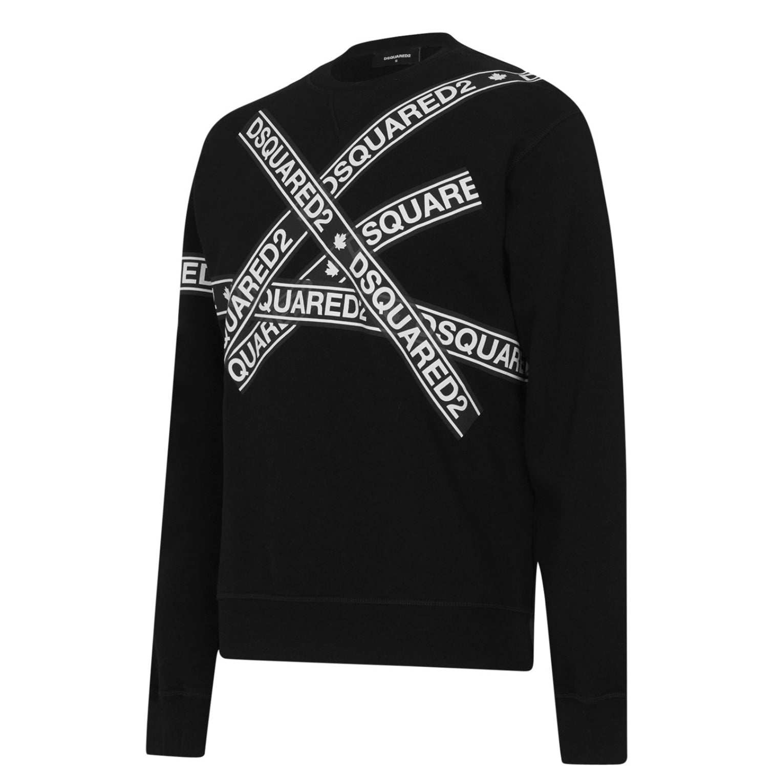 LUXURY HUB DSQUARED2 TAPE CREW SWEATSHIRT