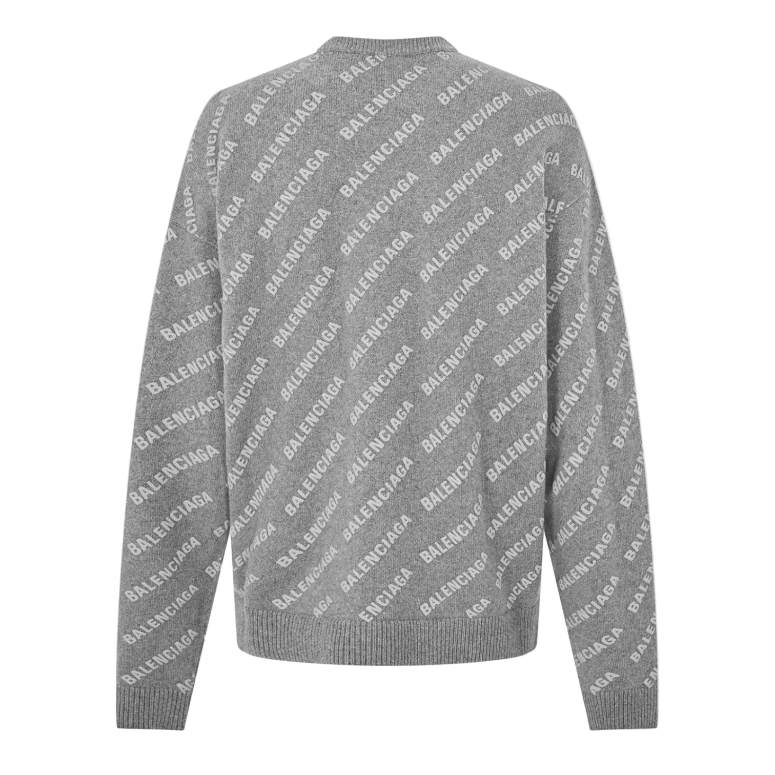 LUXURY HUB BALENCIAGA ALL OVER LOGO SWEATER