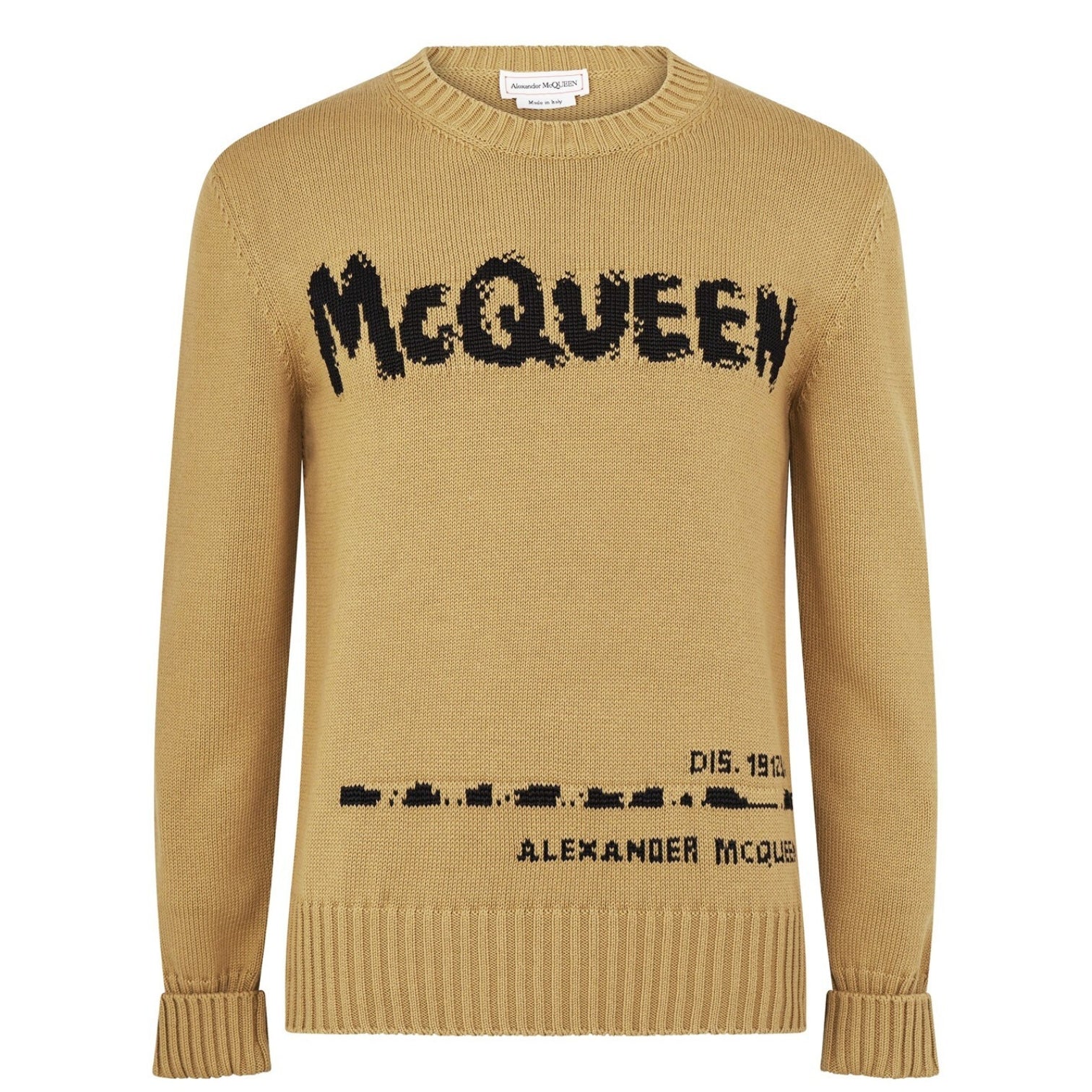 LUXURY HUB ALEXANDER MCQUEEN GRAFFITI KNIT JUMPER