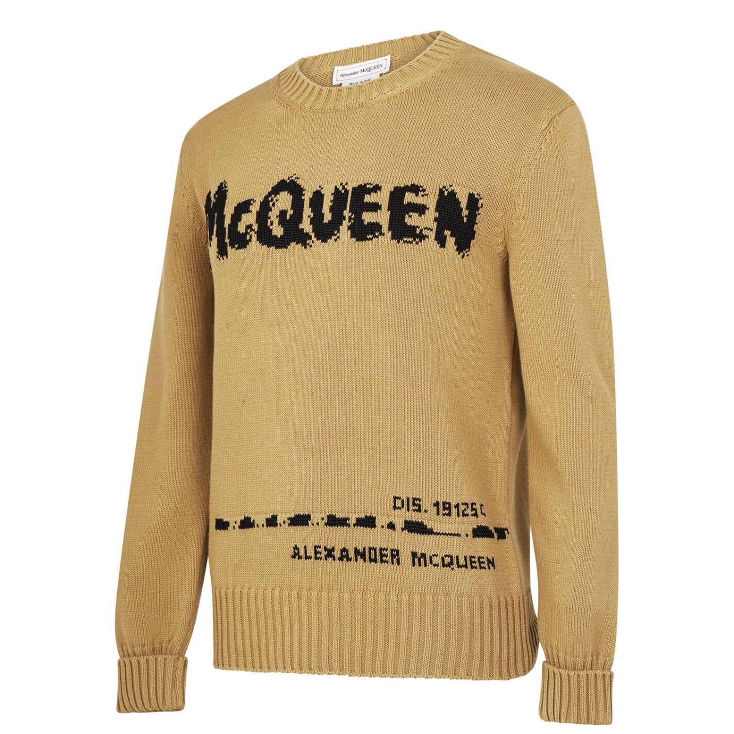 LUXURY HUB ALEXANDER MCQUEEN GRAFFITI KNIT JUMPER