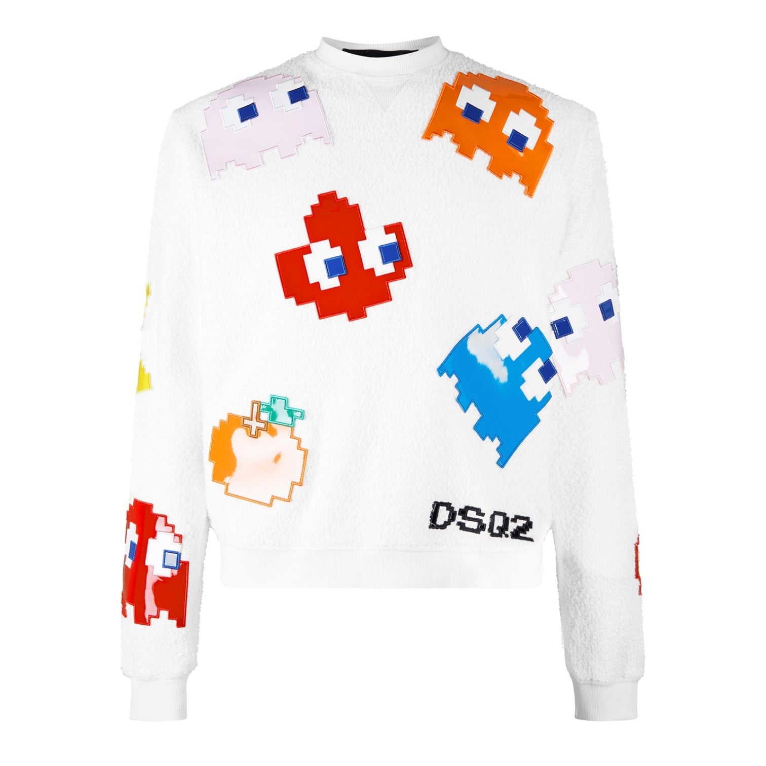 LUXURY HUB DSQUARED2 PAC-MAN CREW NECK SWEATSHIRT