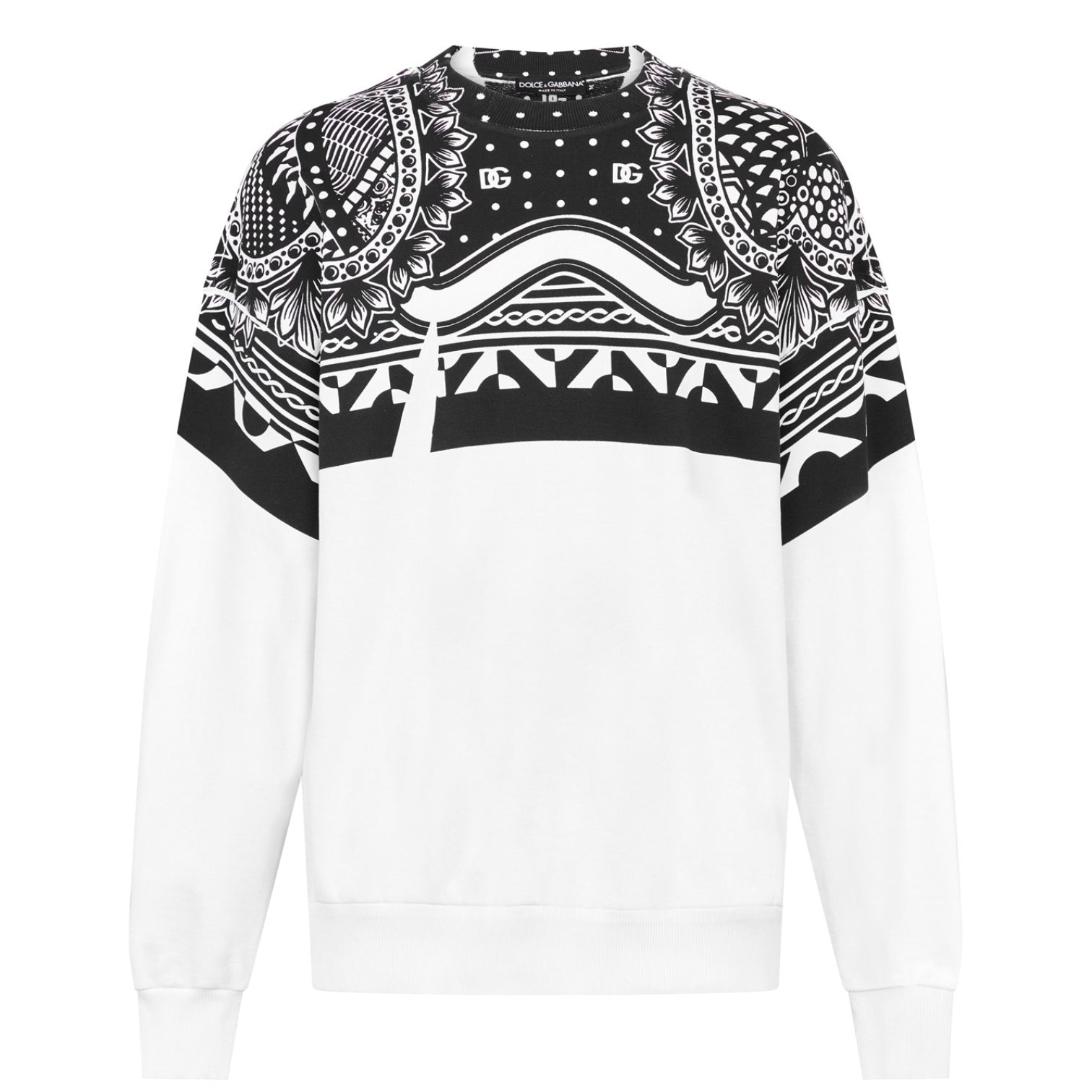 LUXURY HUB DOLCE AND GABBANA BANDANNA SWEATSHIRT