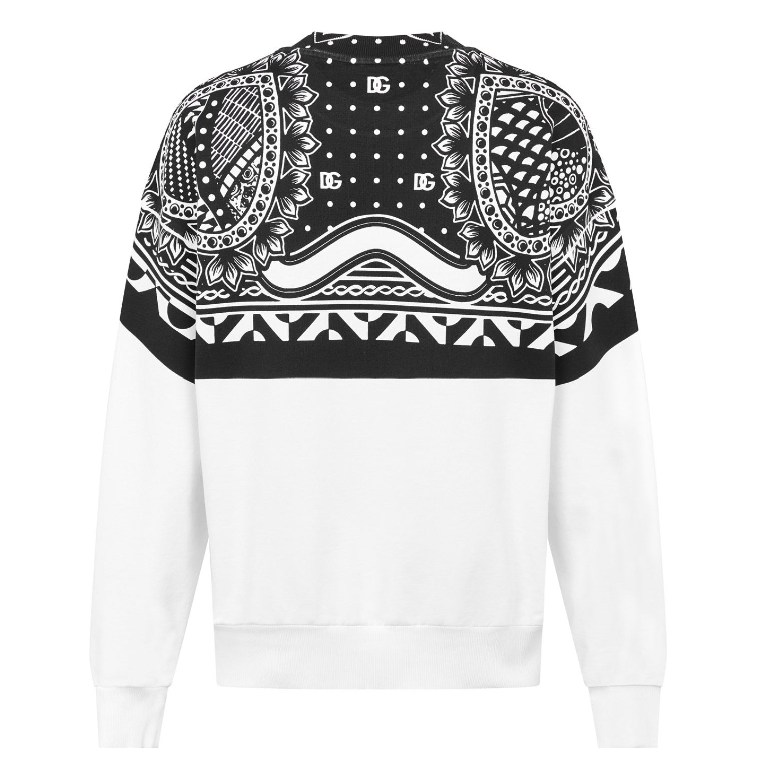 LUXURY HUB DOLCE AND GABBANA BANDANNA SWEATSHIRT