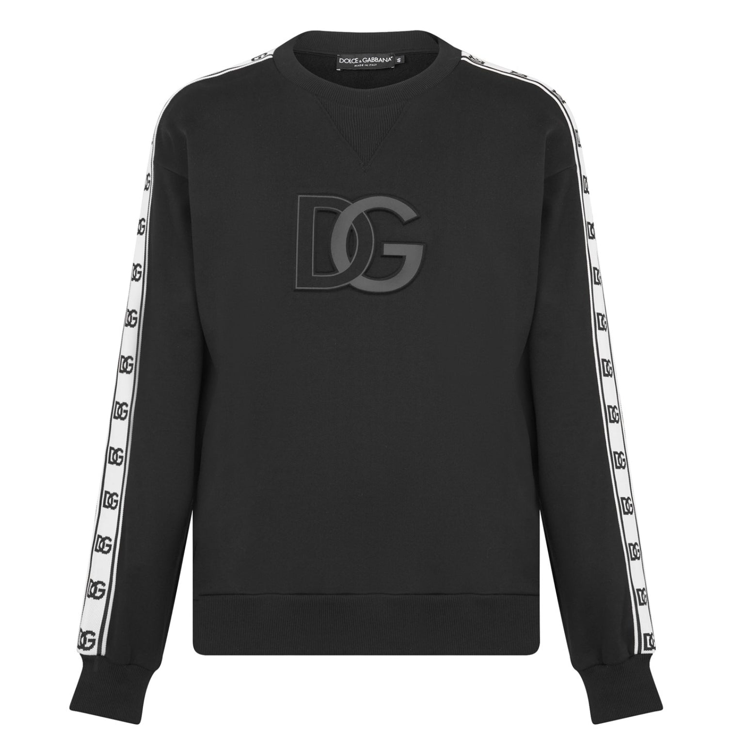 LUXURY HUB DOLCE AND GABBANA LOGO TAPE SWEATSHIRT