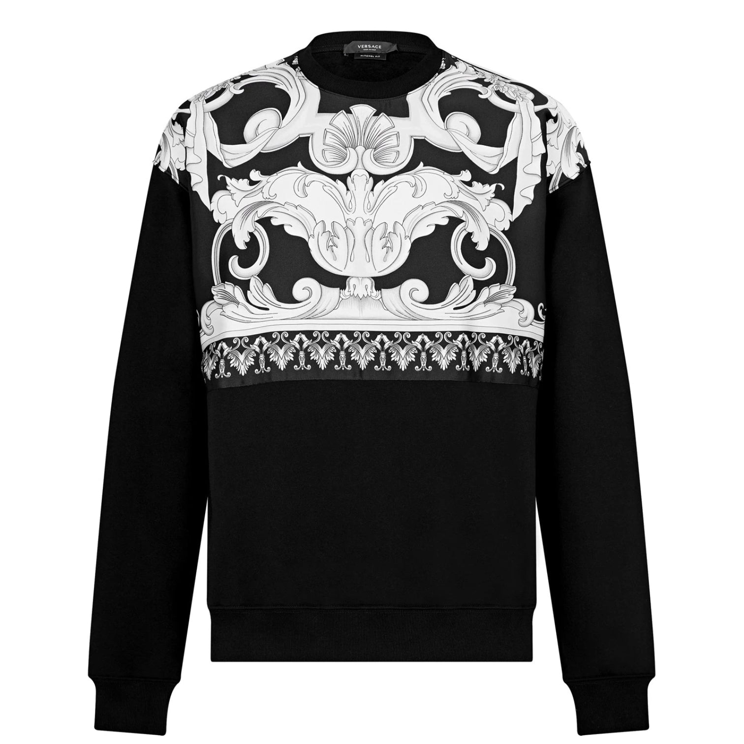 LUXURY HUB VERSACE BAROQUE PANEL SWEATSHIRT