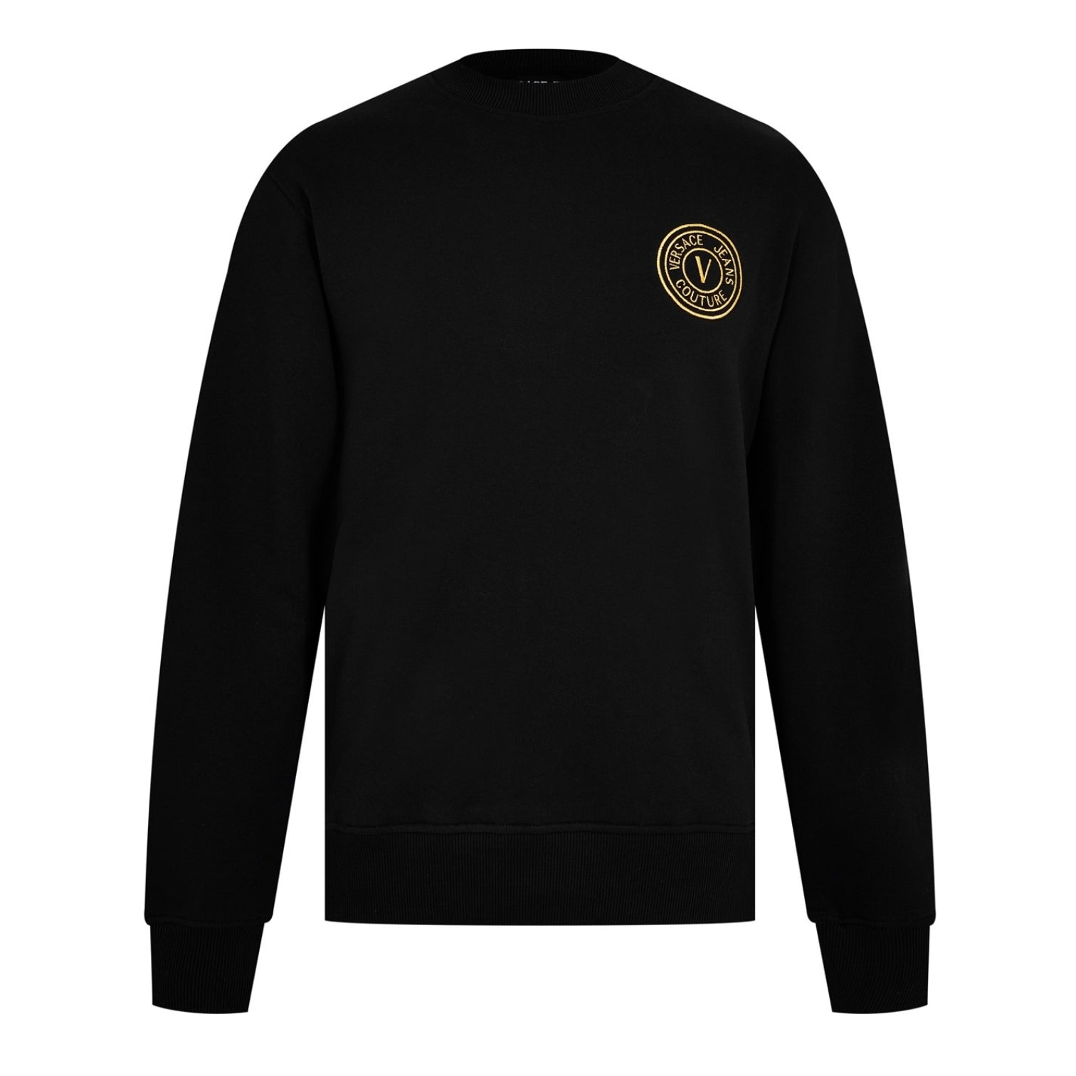 LUXURY HUB VERSACE JEANS COUTURE VJC EMBROIDERED LG SWEATSHIRT