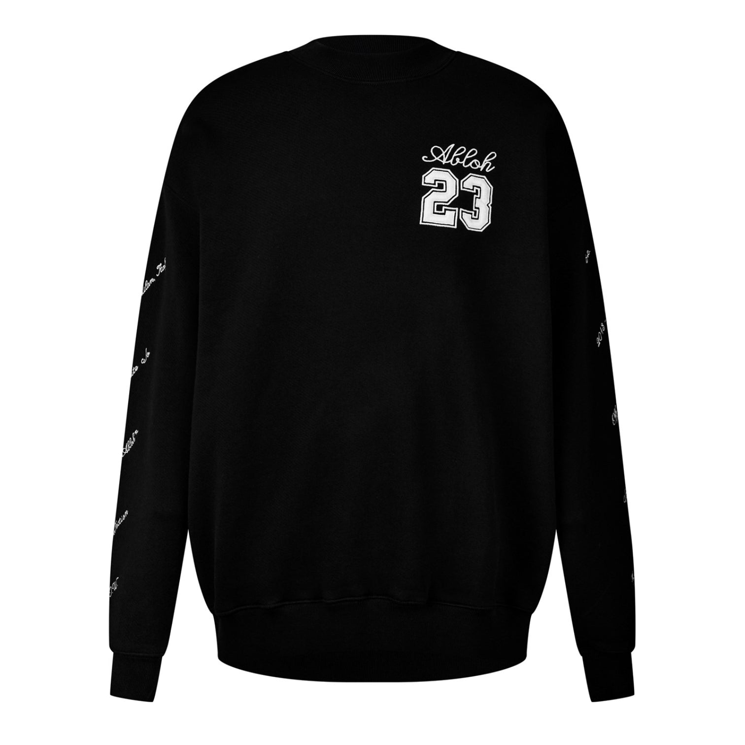 LUXURY HUB OFF WHITE 23 LOGO SKATE CREWNECK