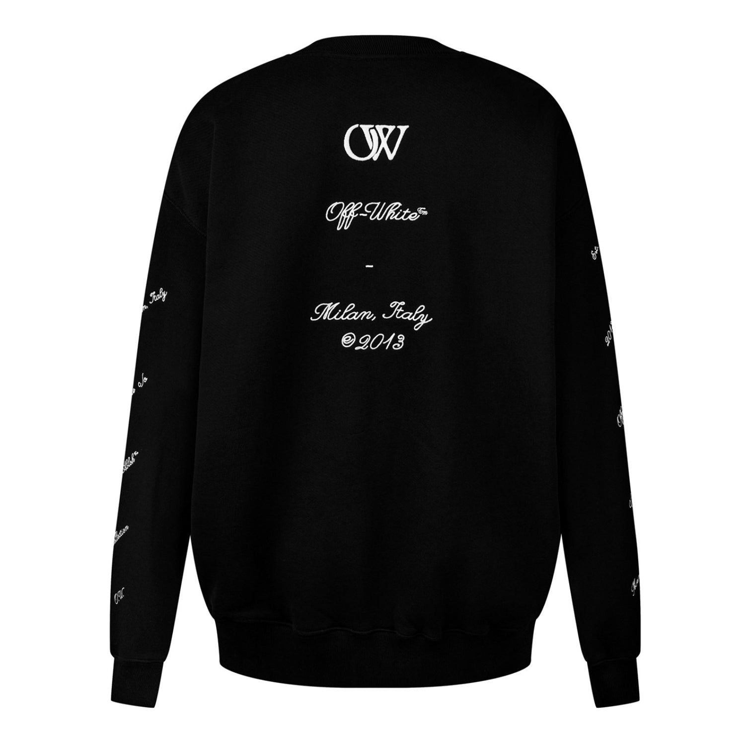 LUXURY HUB OFF WHITE 23 LOGO SKATE CREWNECK