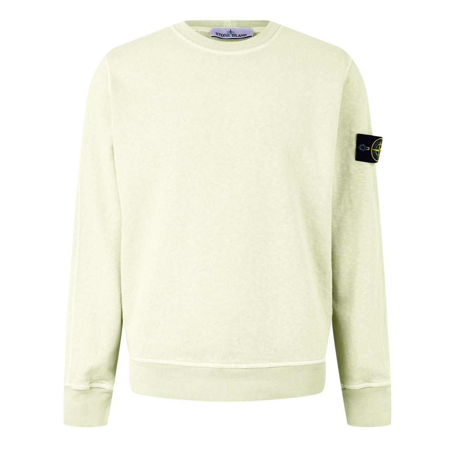 LUXURY HUB STONE ISLAND LOGO BADGE CREW SWEATER