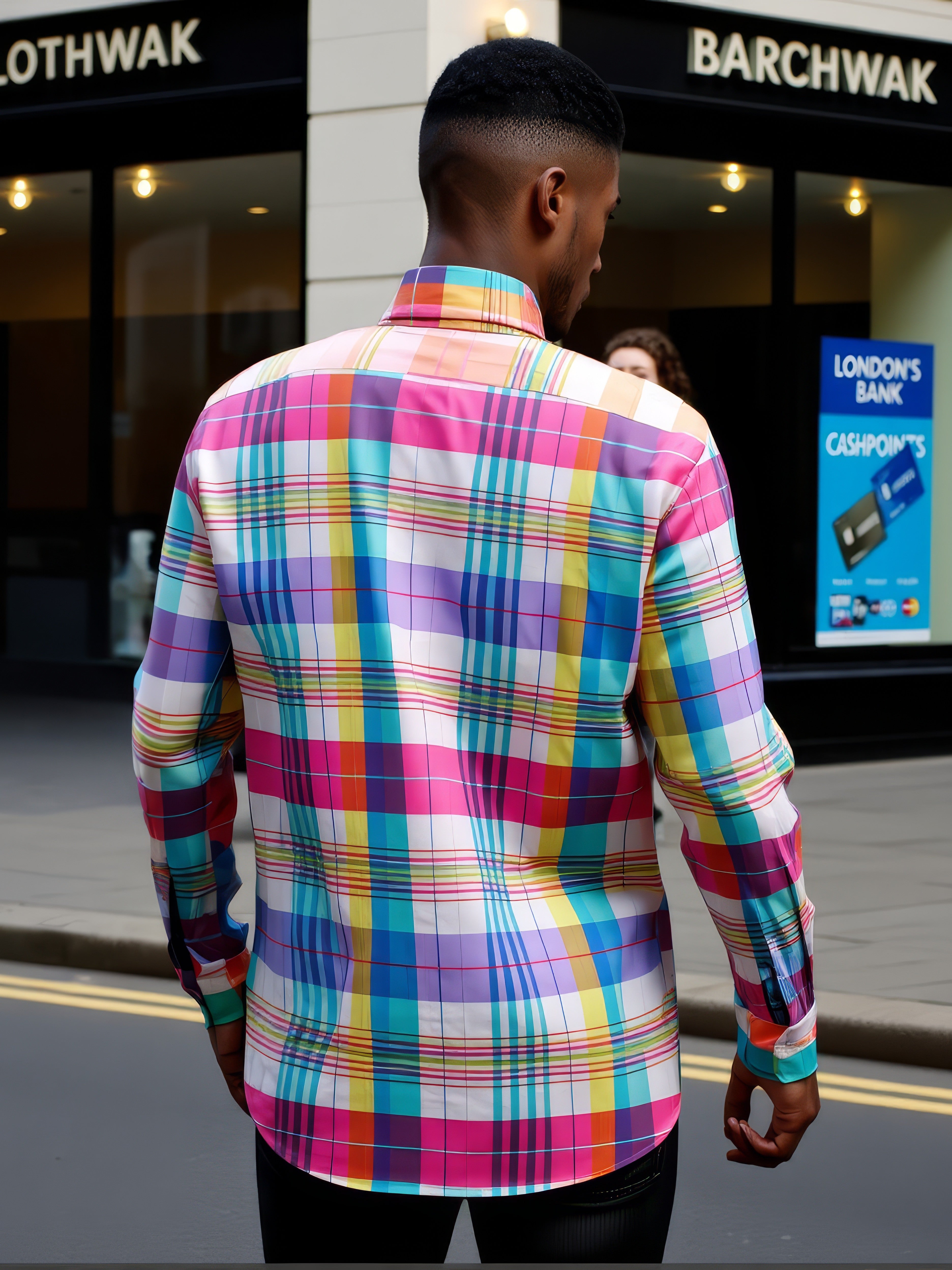 LUXURY HUB POLO RALPH LAUREN WIDE CHECK OXFORD SHIRT