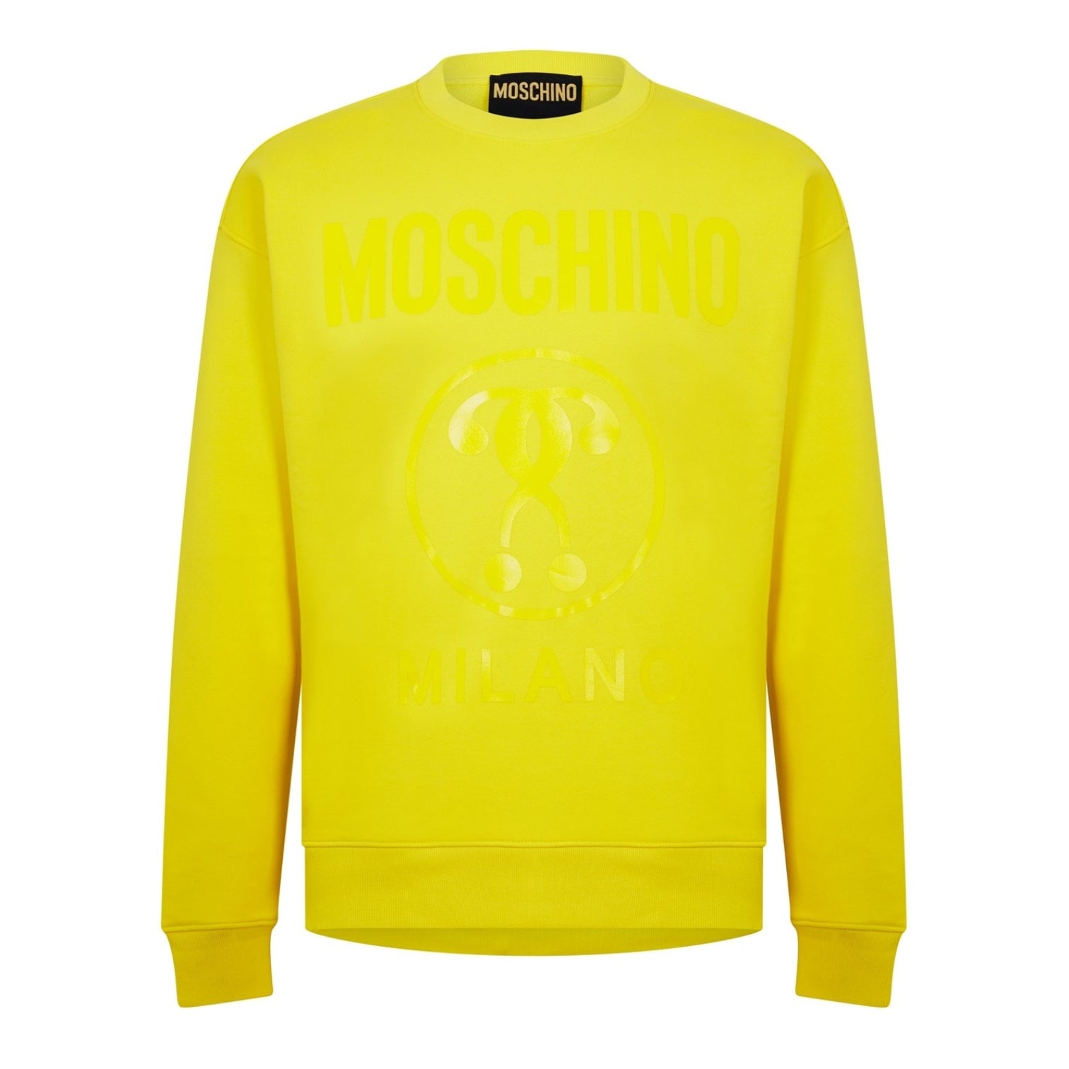 LUXURY HUB MOSCHINO TAPE LOGO SWEATER