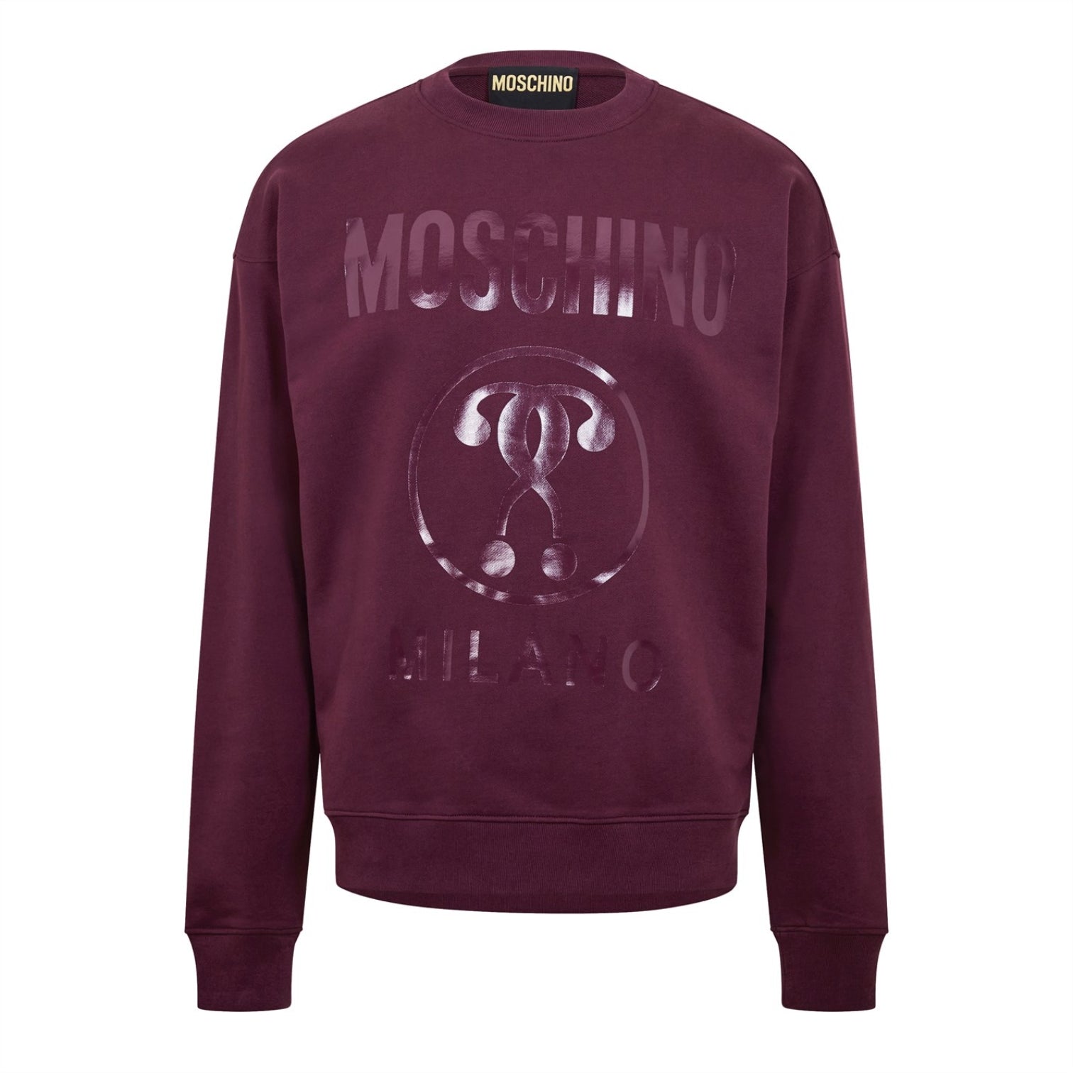 LUXURY HUB MOSCHINO TAPE LOGO SWEATER