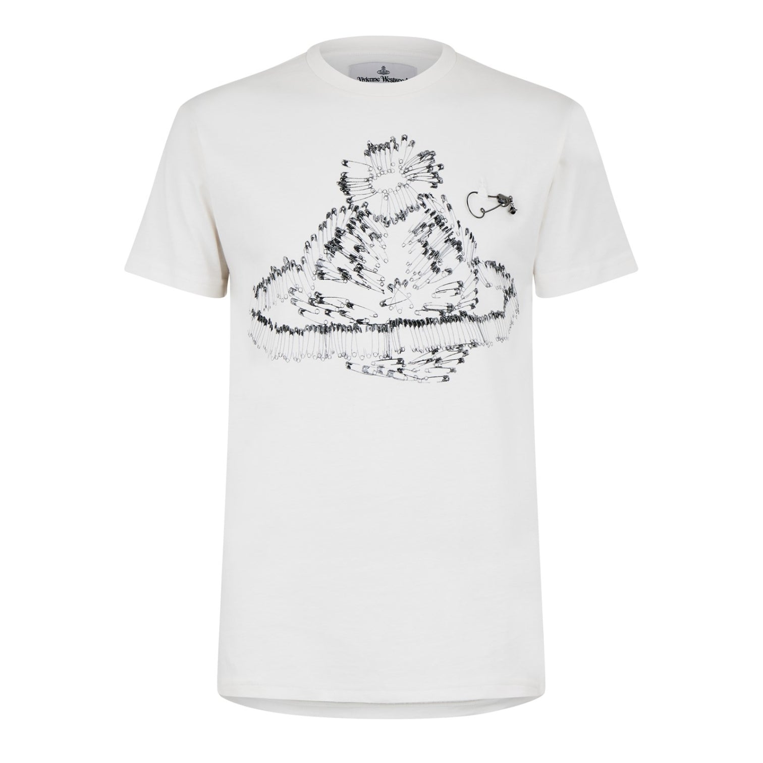 LUXURY HUB VIVIENNE WESTWOOD SAFETY PIN ORB CLASSIC TEE