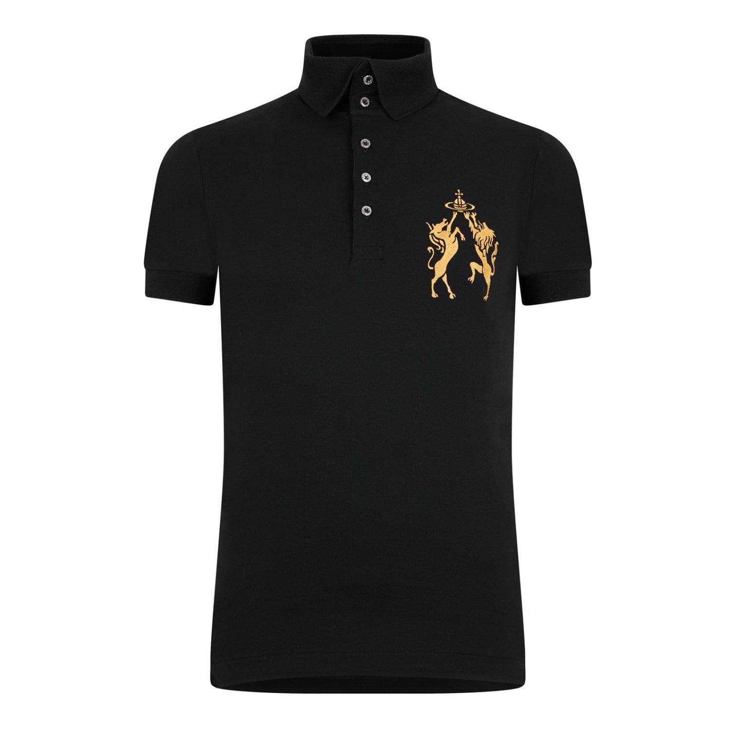 LUXURY HUB VIVIENNE WESTWOOD LION CREST POLO SHIRT