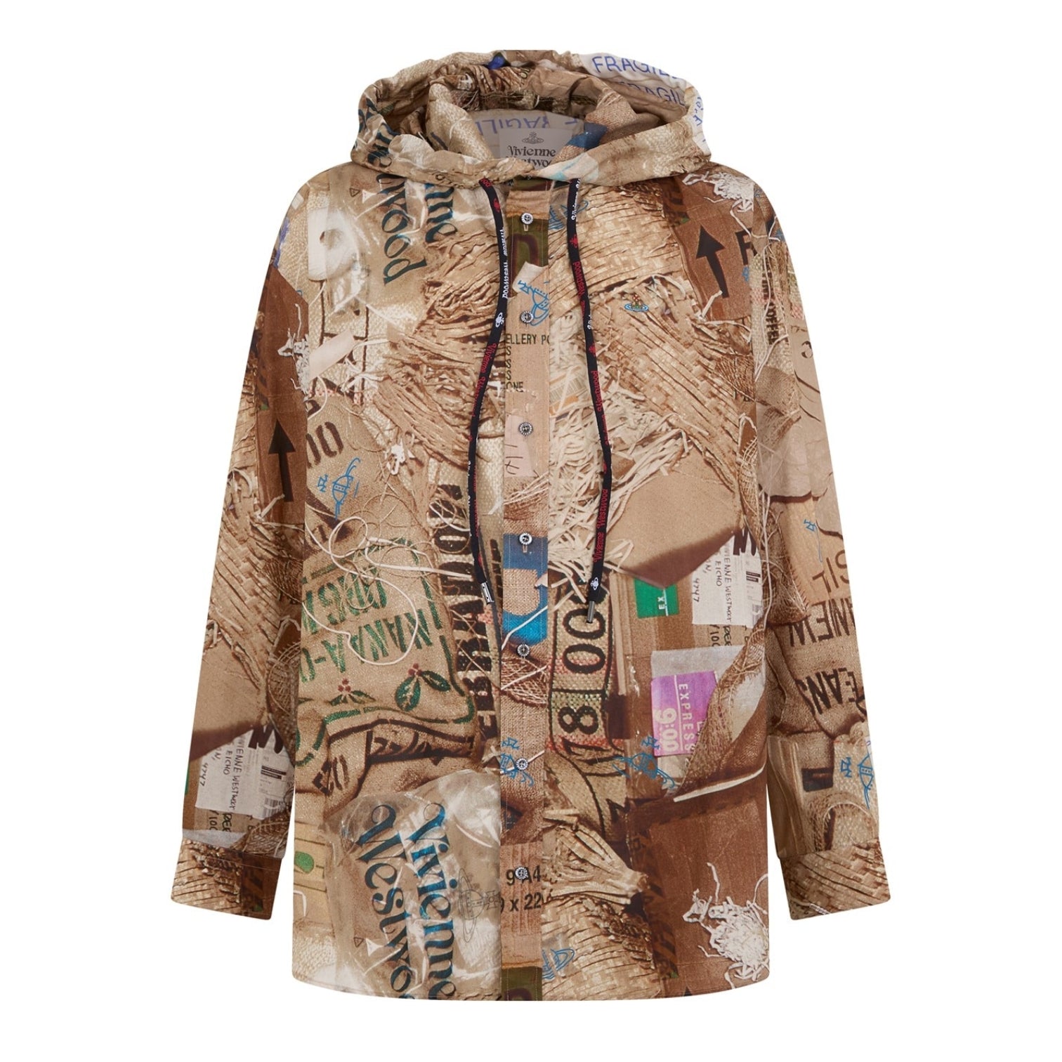 LUXURY HUB VIVIENNE WESTWOOD VIV HOODED SHIRT