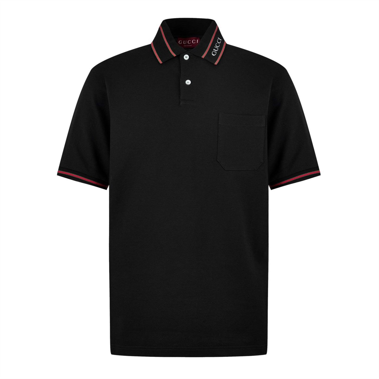 LUXURY HUB GUCCI COTTON PIQUET POLO SHIRT