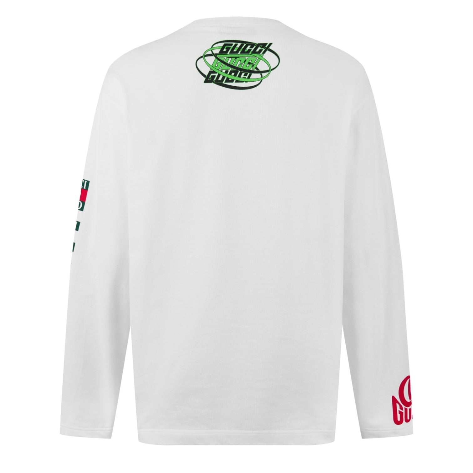 LUXURY HUB GUCCI LOGO PRINT LONG SLEEVE TEE