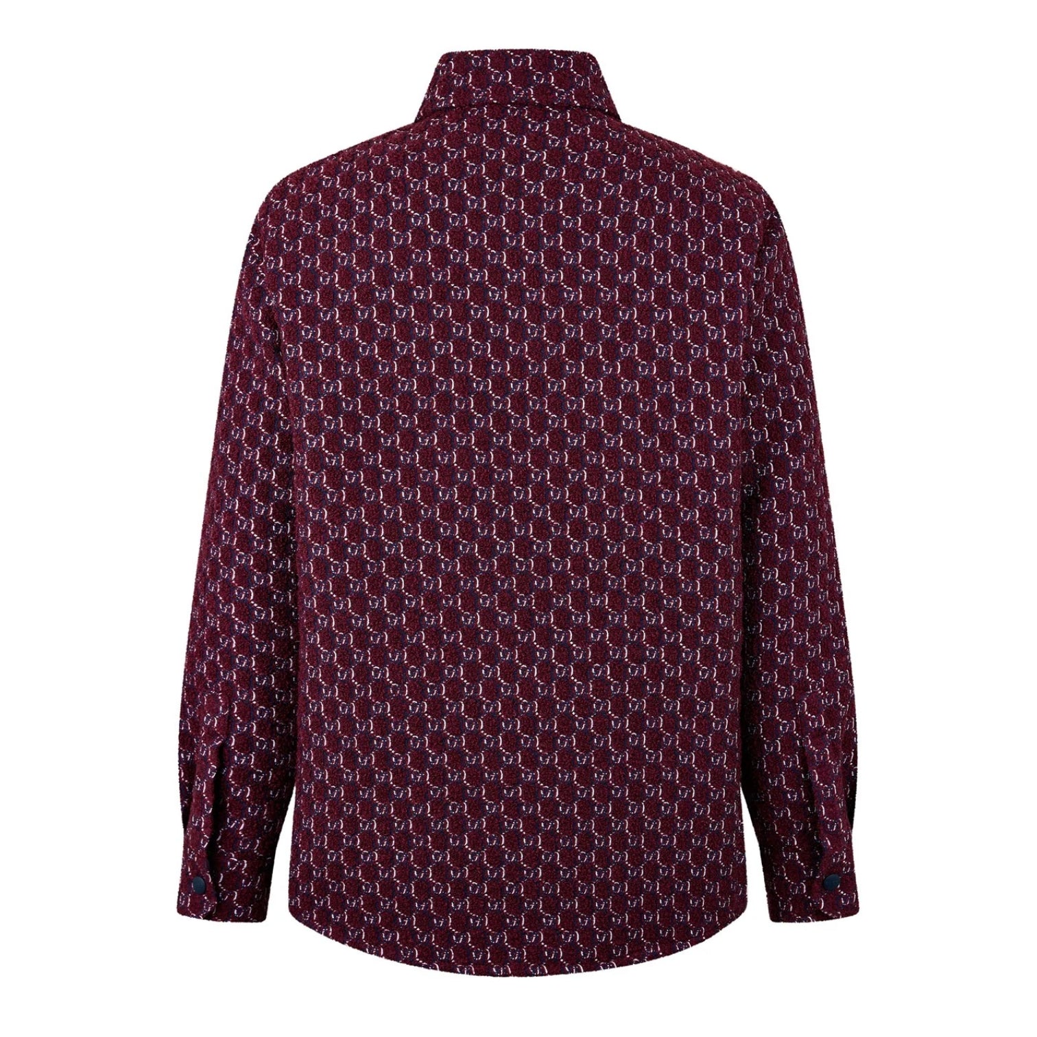 LUXURY HUB GUCCI BOUCLE JACQUARD SHIRT WITH GG SHADOW
