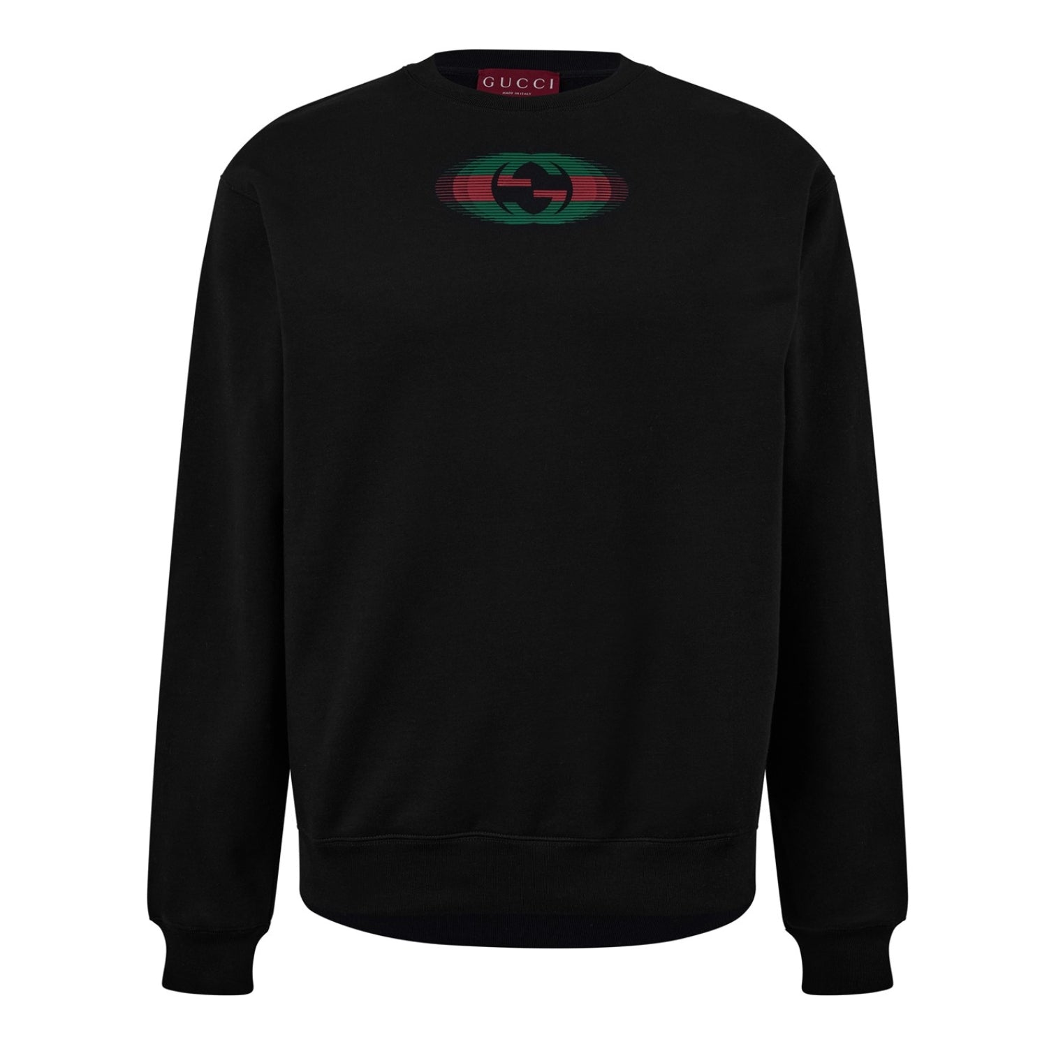 LUXURY HUB GUCCI GUCCI INTER LOGO SWEATSHIRT