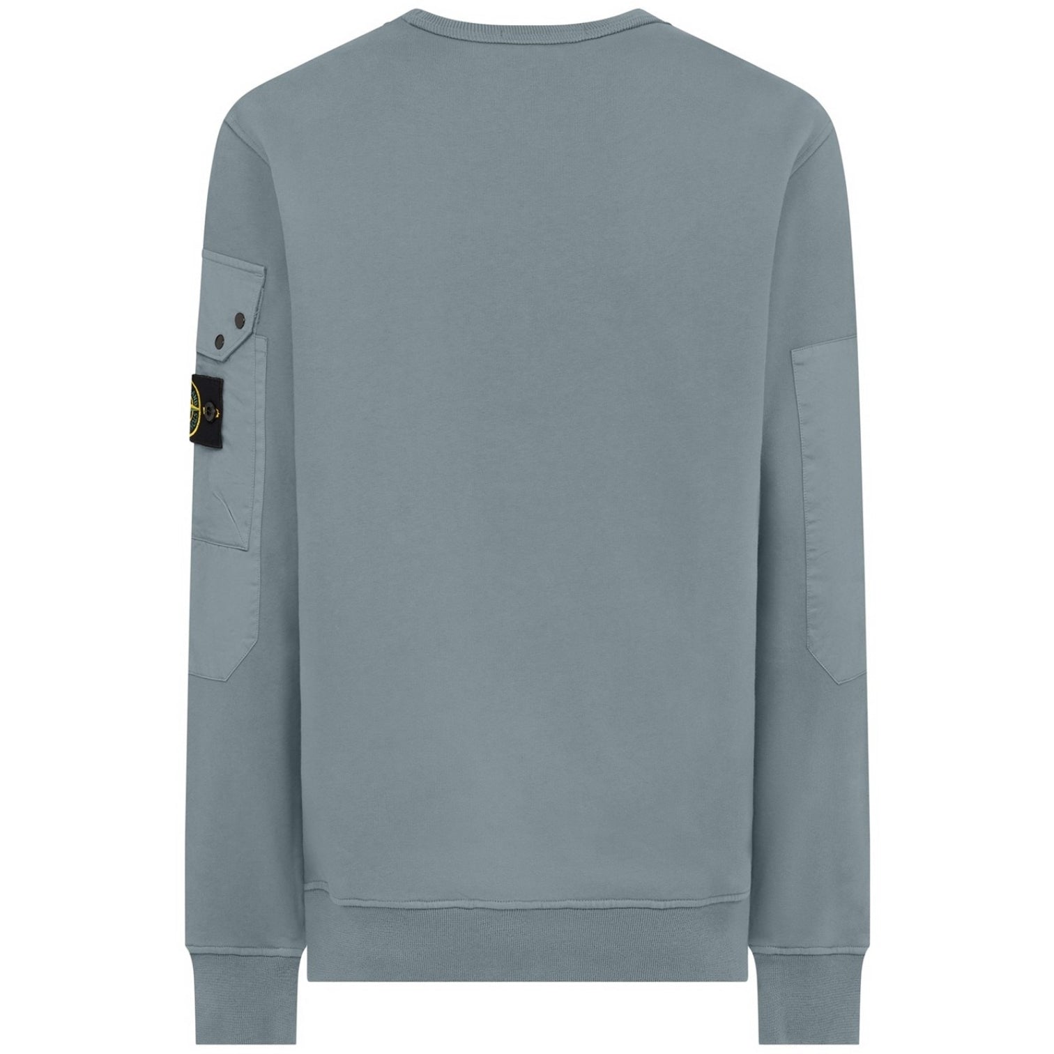 LUXURY HUB STONE ISLAND CREWNECK POCKET SWEATSHIRT