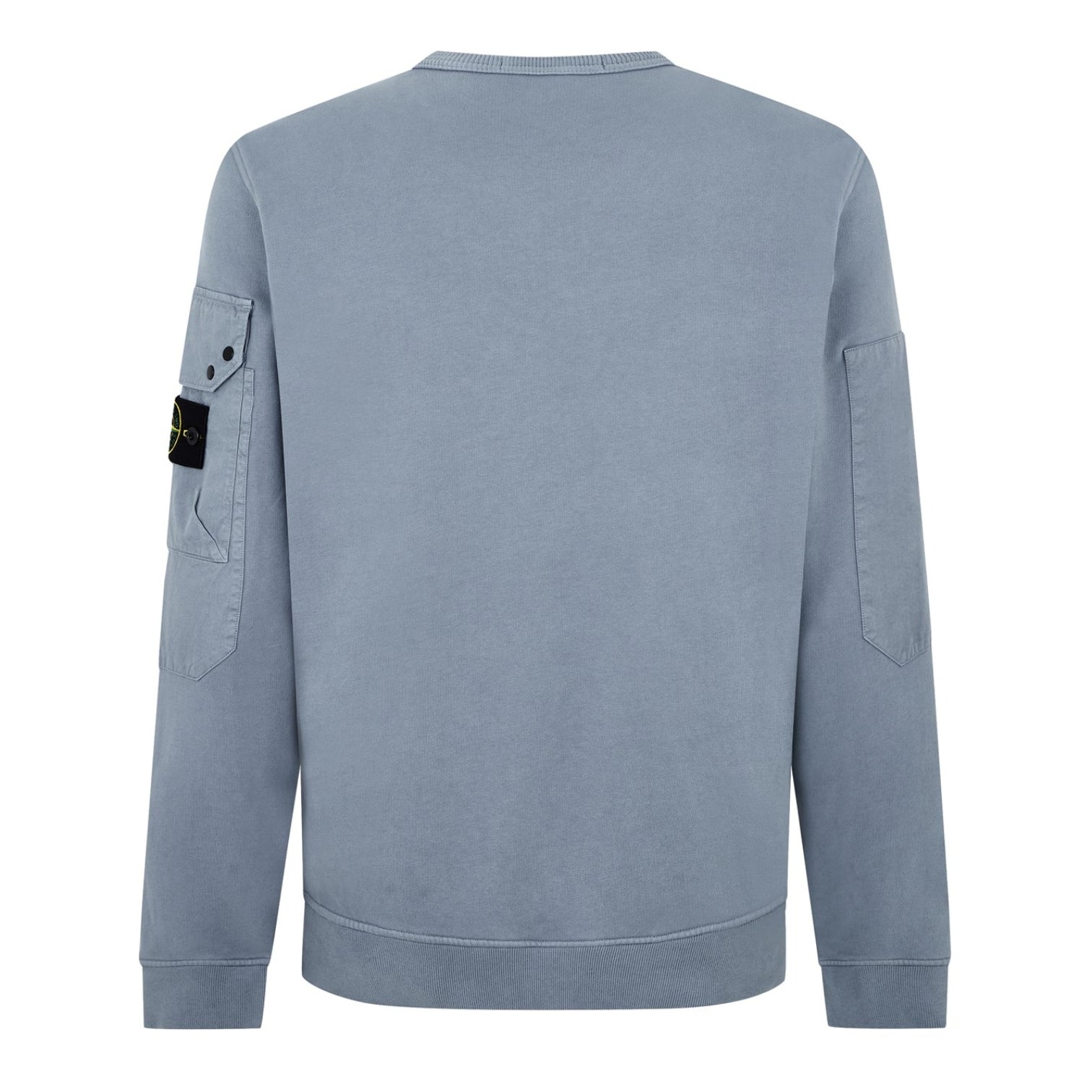 LUXURY HUB STONE ISLAND CREWNECK POCKET SWEATSHIRT