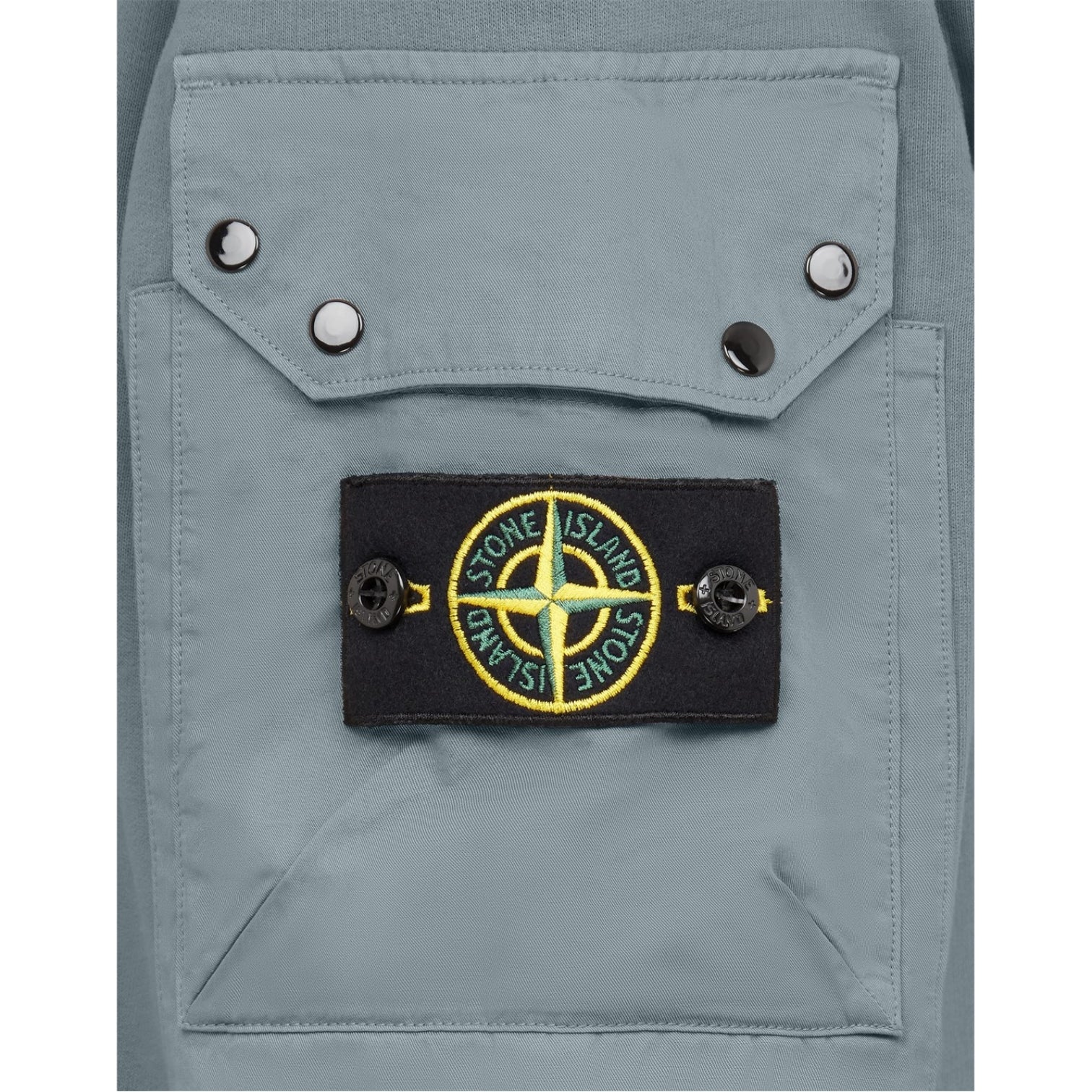 LUXURY HUB STONE ISLAND CREWNECK POCKET SWEATSHIRT