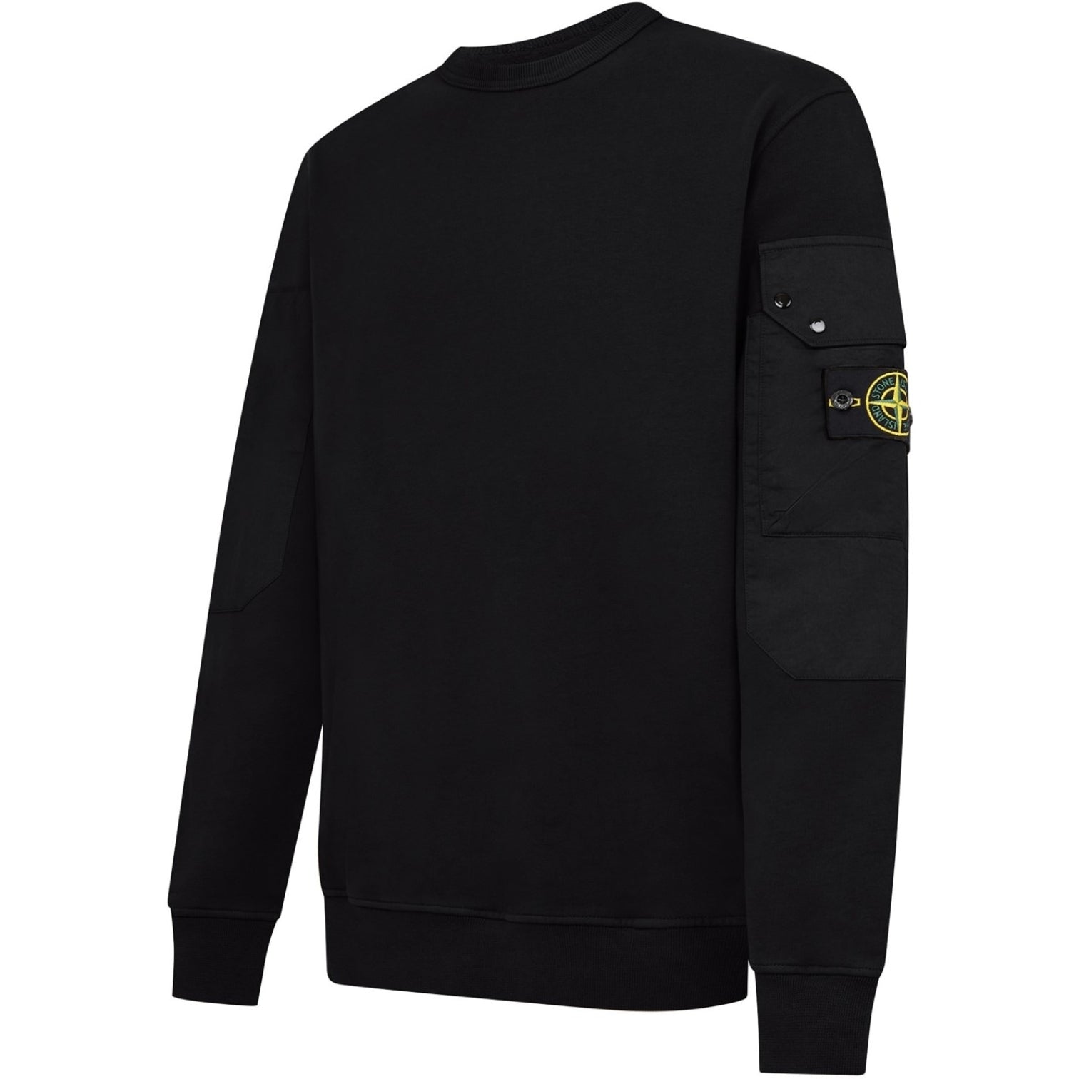 LUXURY HUB STONE ISLAND CREWNECK POCKET SWEATSHIRT