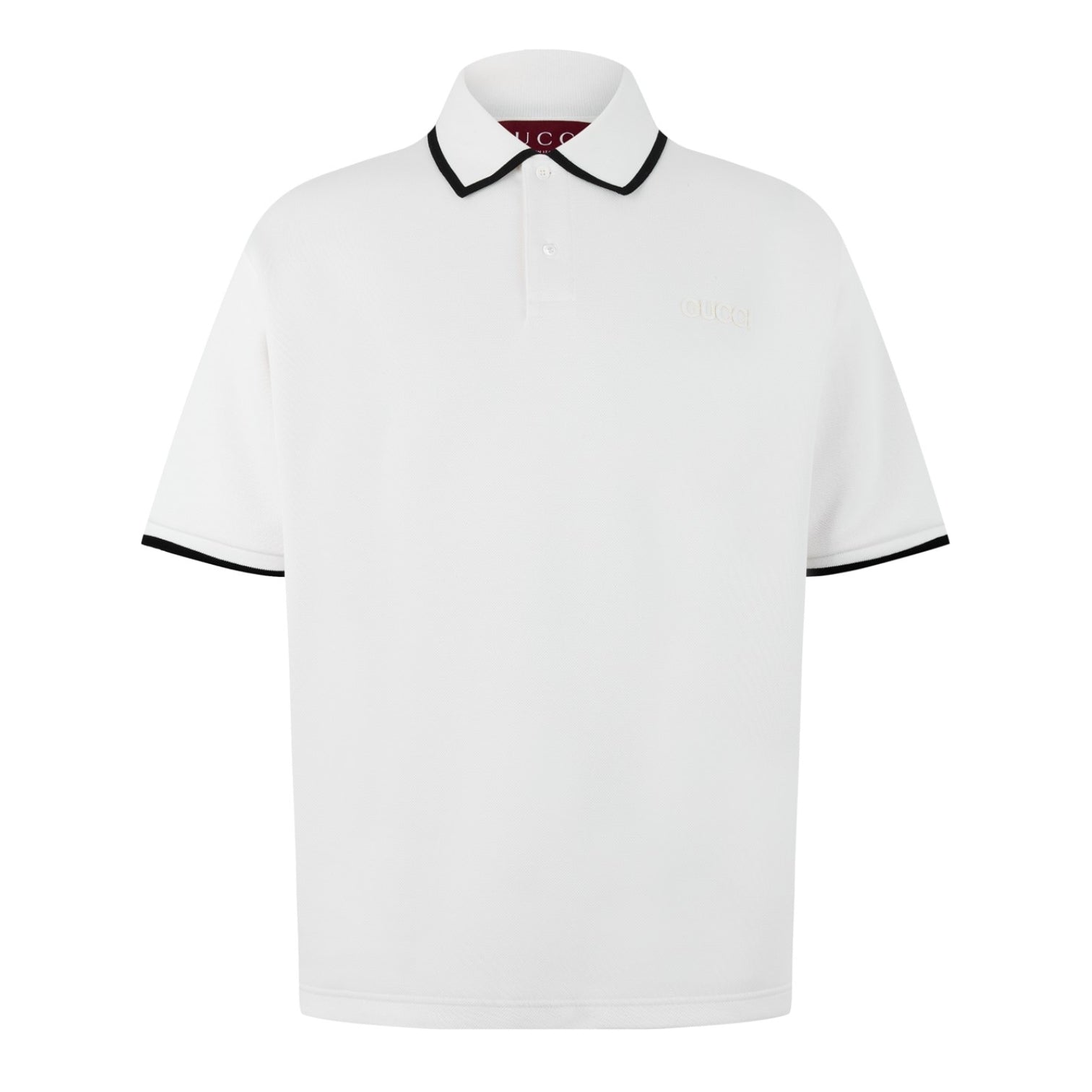 LUXURY HUB GUCCI LOGO EMBROIDERY POLO SHIRT