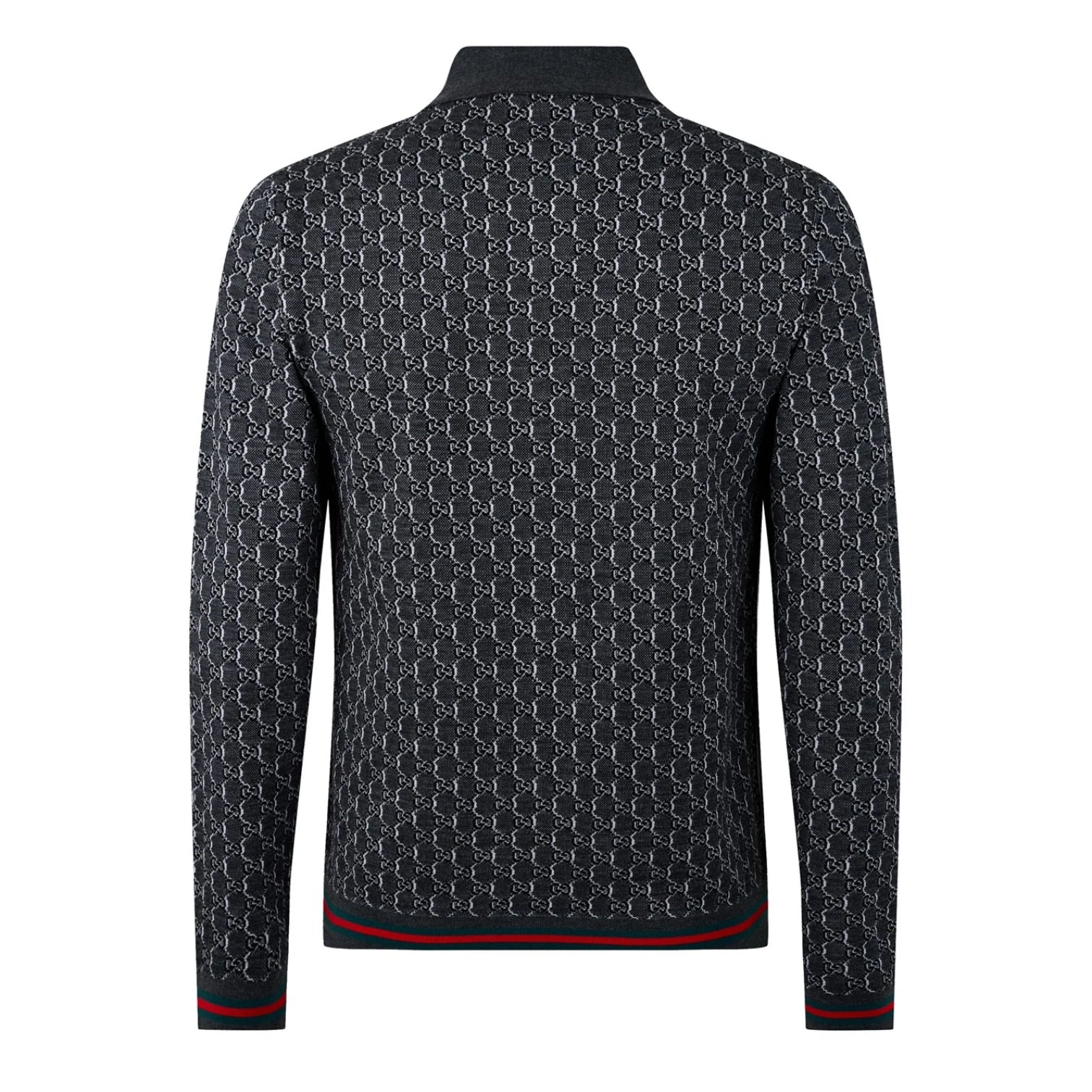 LUXURY HUB GUCCI LONG SLEEVE KNIT POLO SHIRT