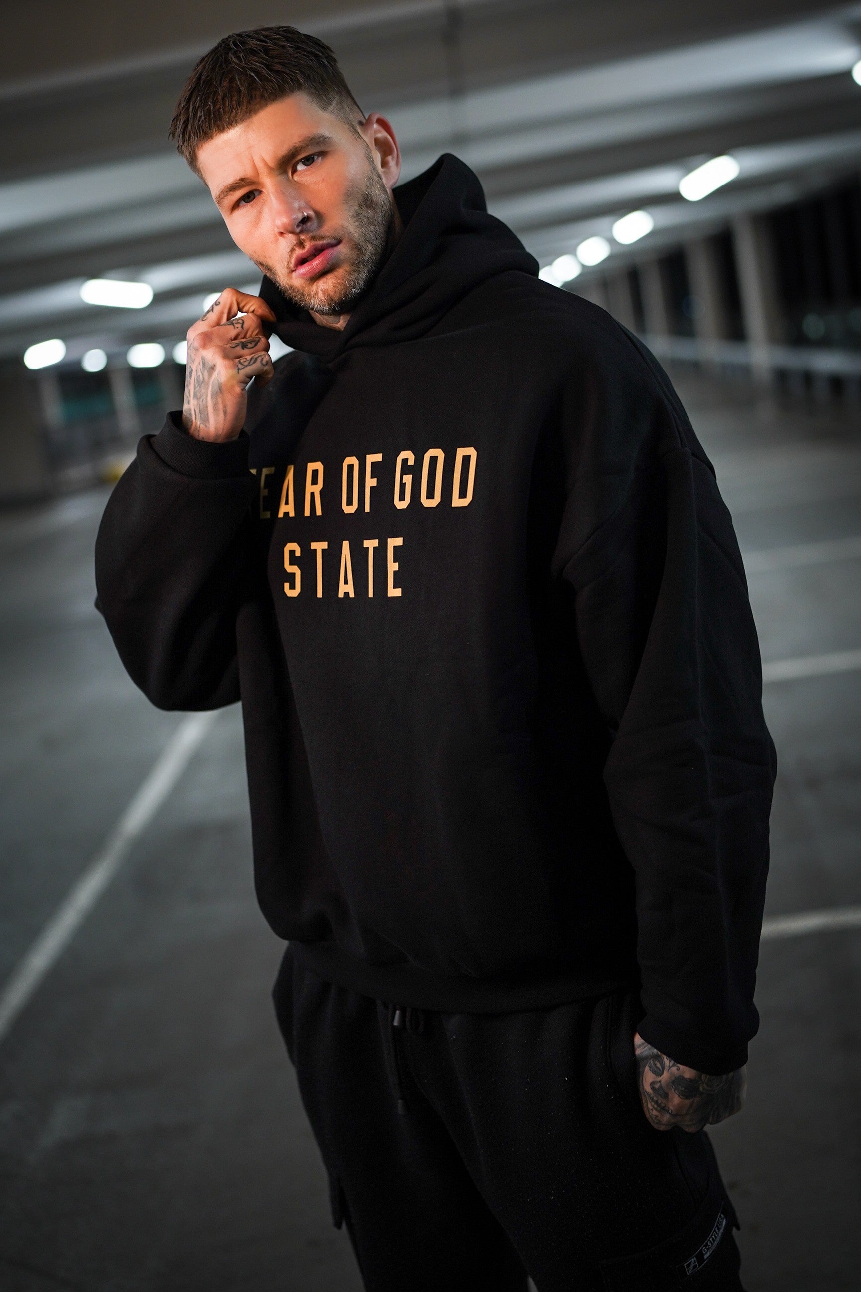 LUXURY HUB FEAR OF GOD ESSENTIALS FLEECE HOODIE