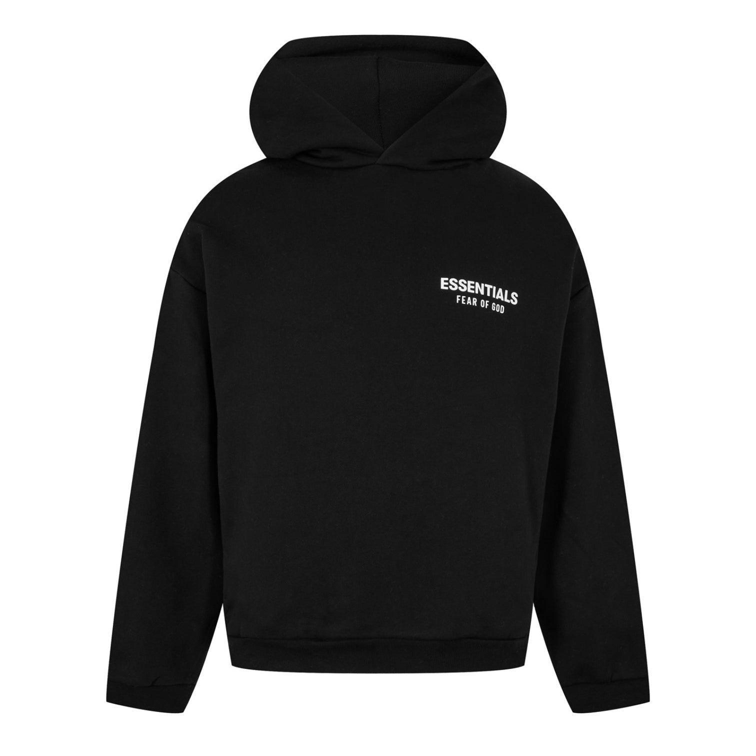 LUXURY HUB FEAR OF GOD ESSENTIALS LOGO OVER THE HEAD HOODIE