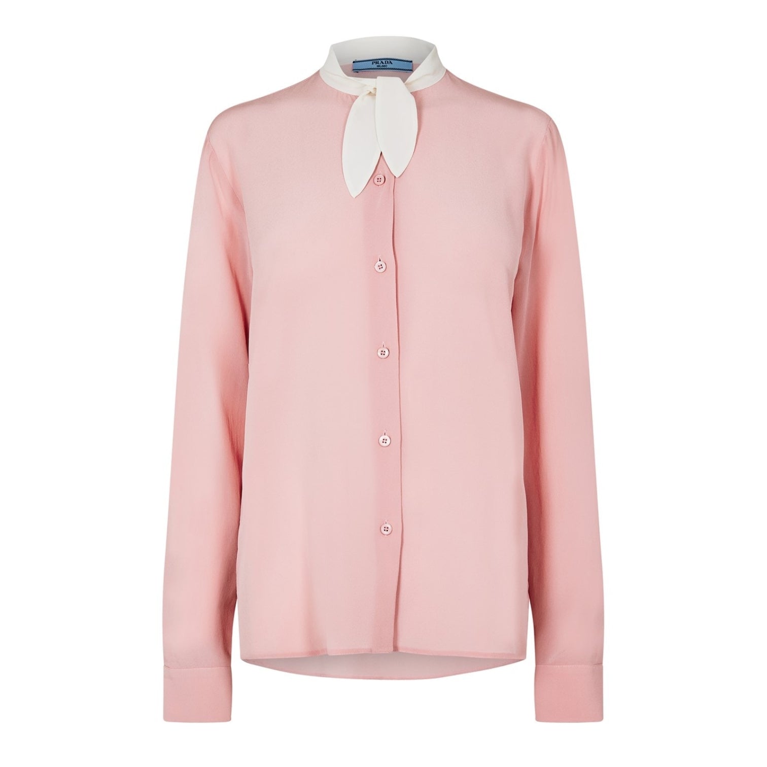 LUXURY HUB PRADA PRADA BOW BLOUSE