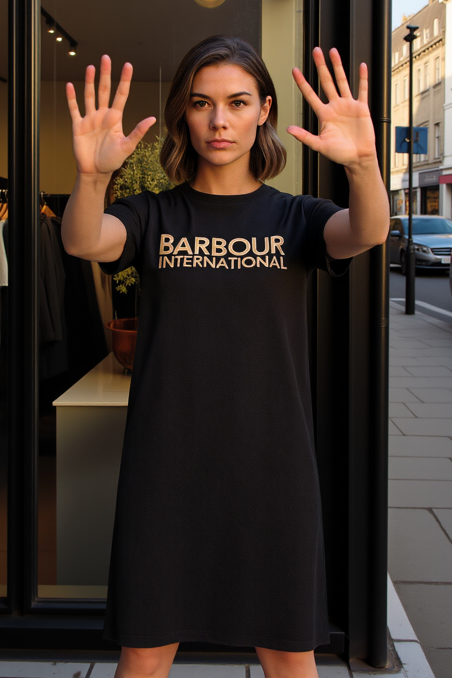 LUXURY HUB BARBOUR INTERNATIONAL CARLA MIDI DRESS