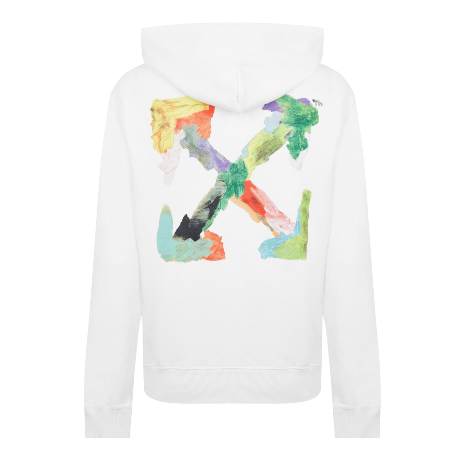 LUXURY HUB OFF WHITE PAINTED ARROW HOODIE